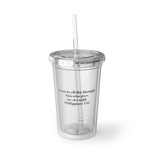 Philippians 4:13, Acrylic Cup