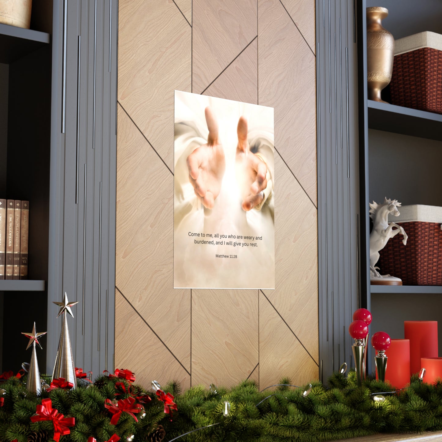 Matthew 11:28 Matte Poster