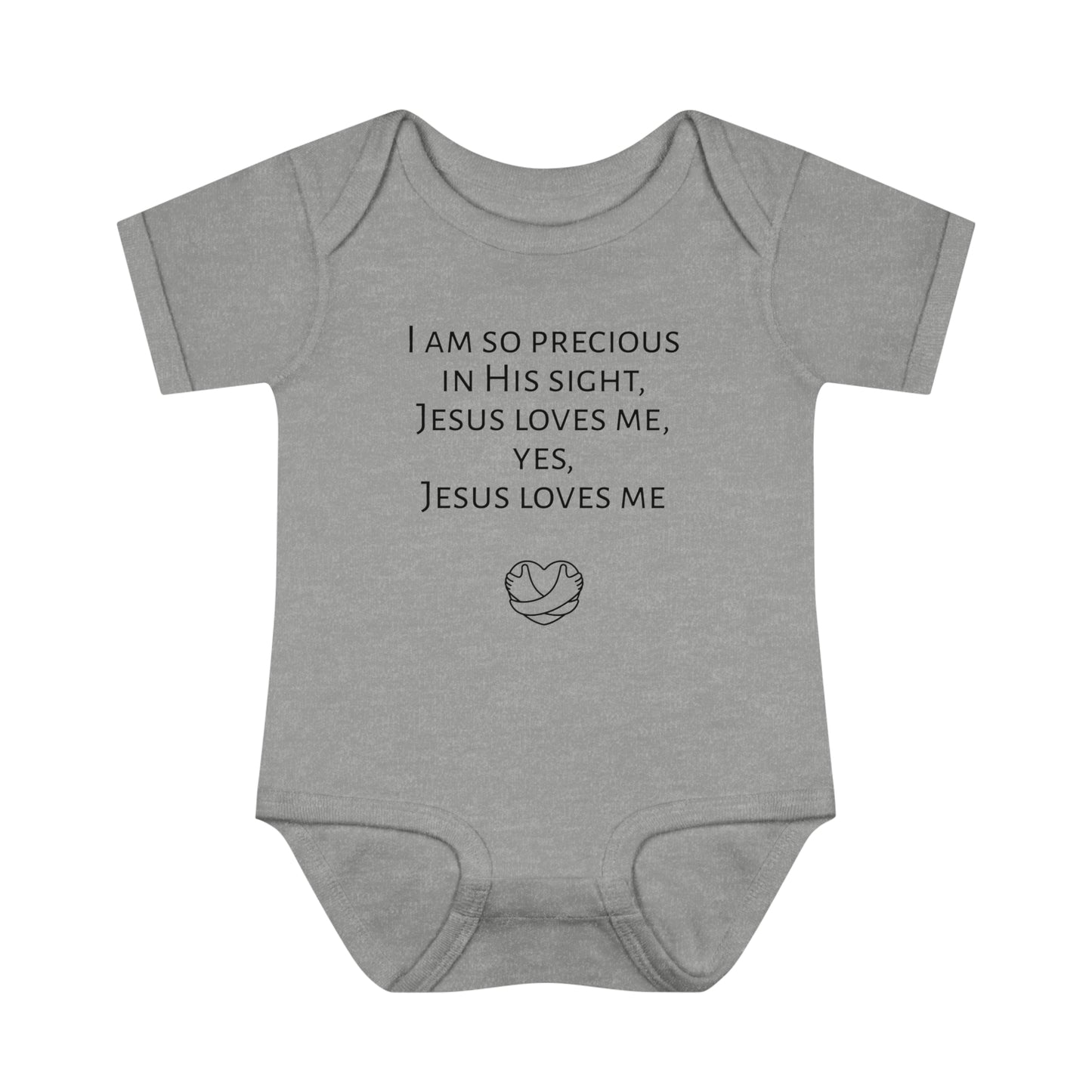 I am so precious in His sight, Infant Baby Rib Bodysuit