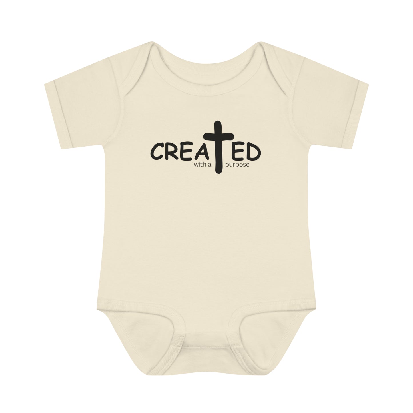 Created With A Purpose, Infant Baby Rib Bodysuit