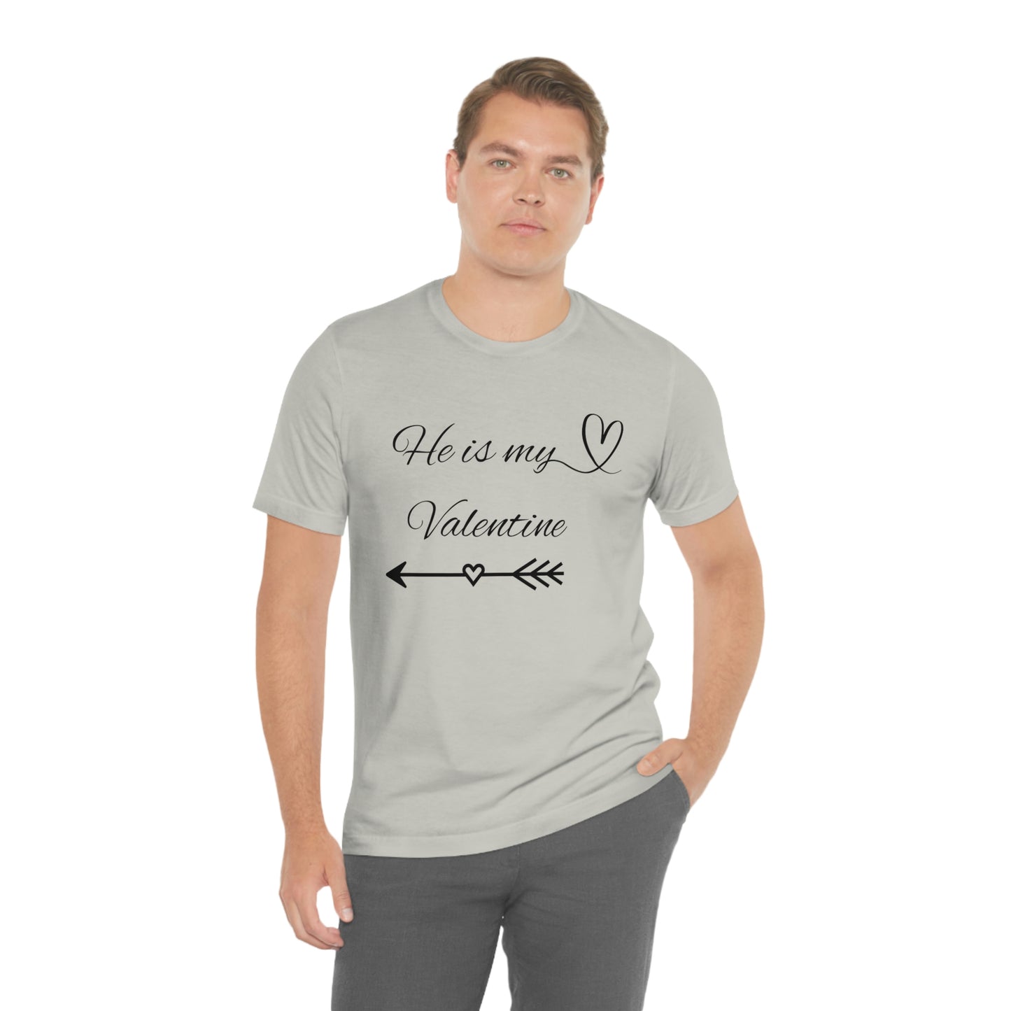 He is My Valentine, dark letter, Shirt