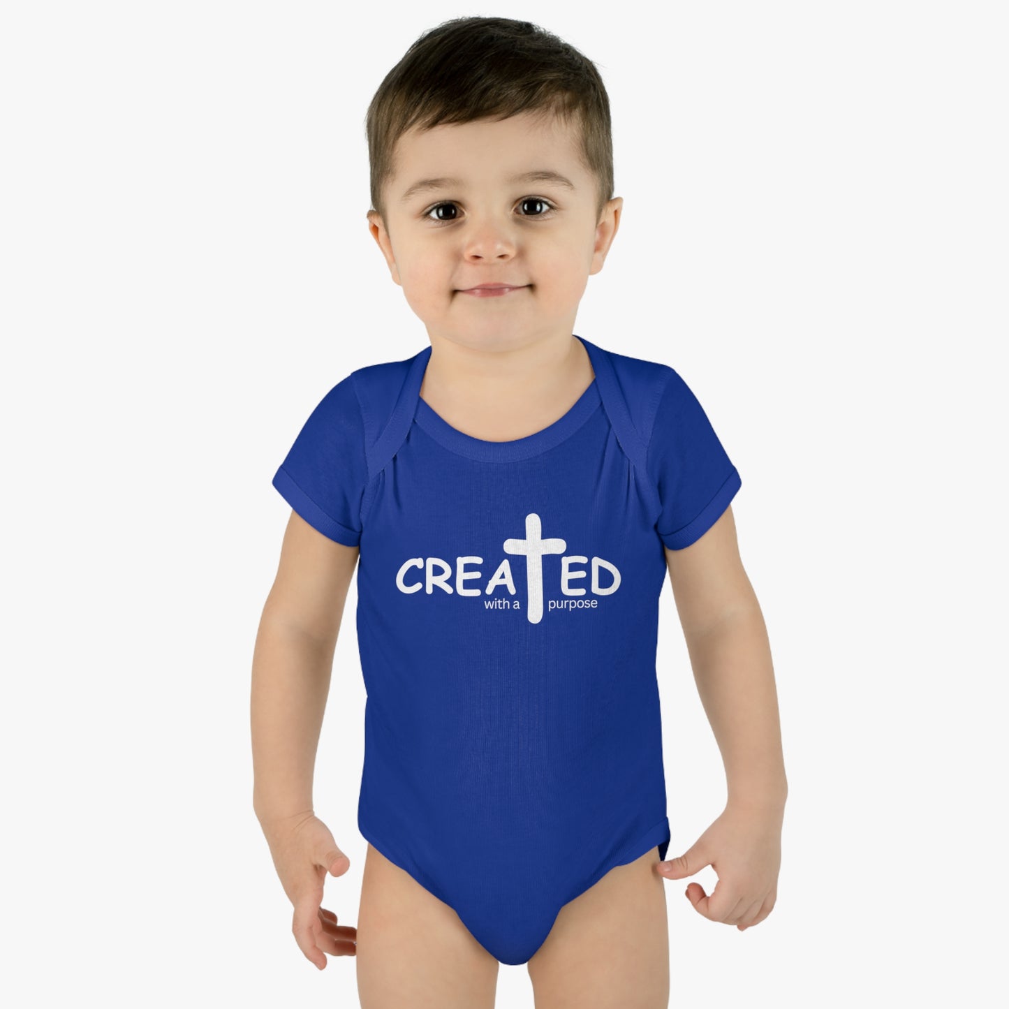 Created With A Purpose, Infant Baby Rib Bodysuit