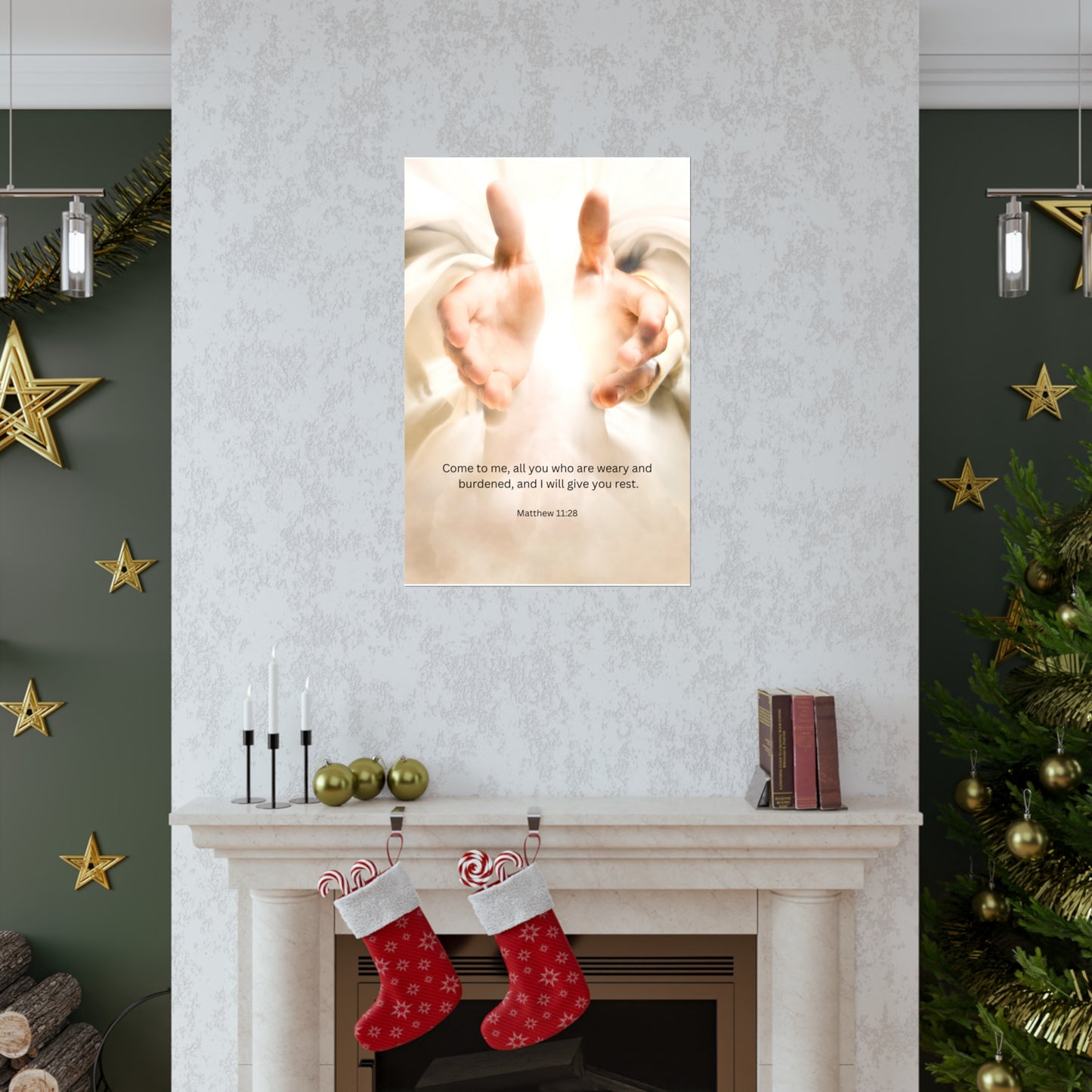 Matthew 11:28 Matte Poster