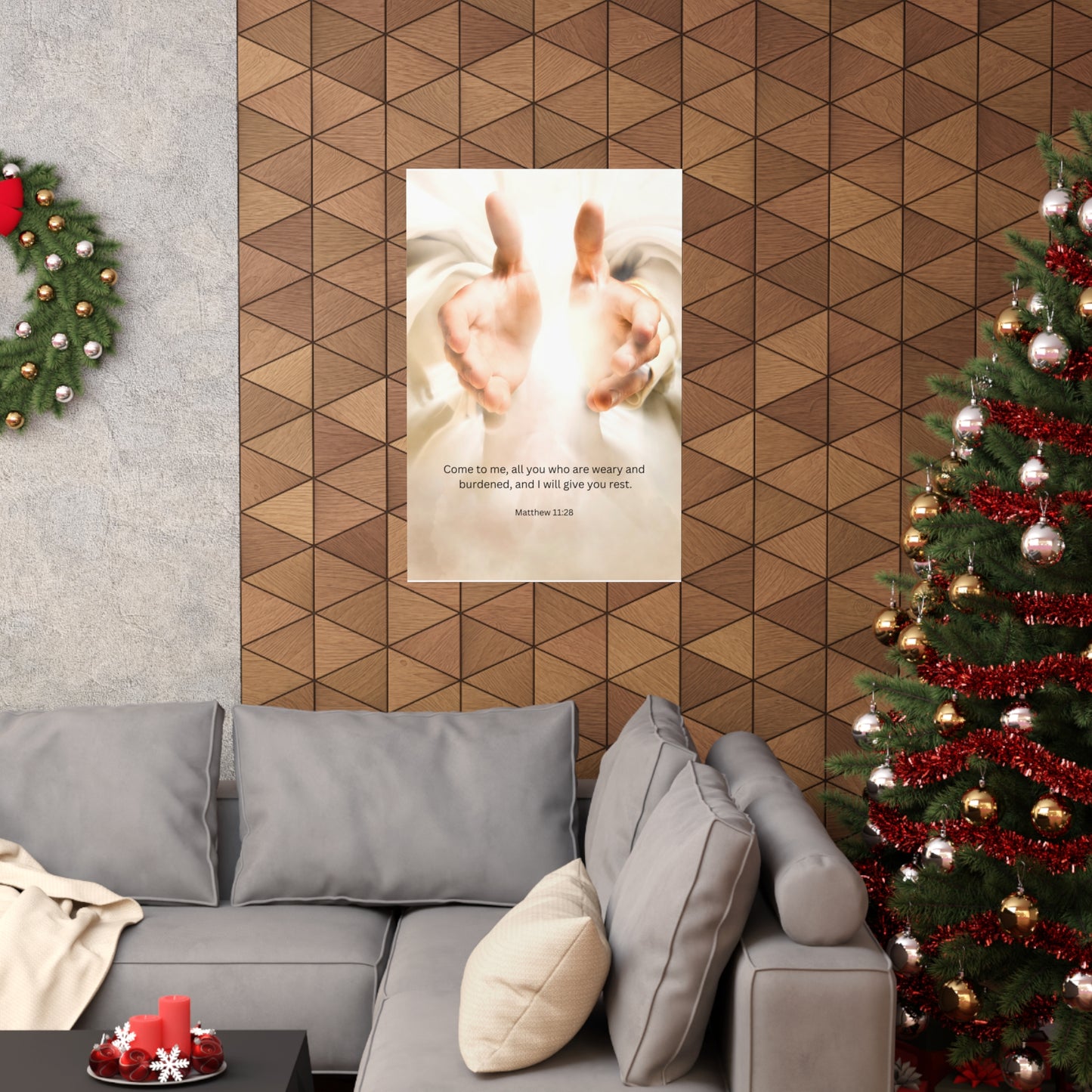 Matthew 11:28 Matte Poster