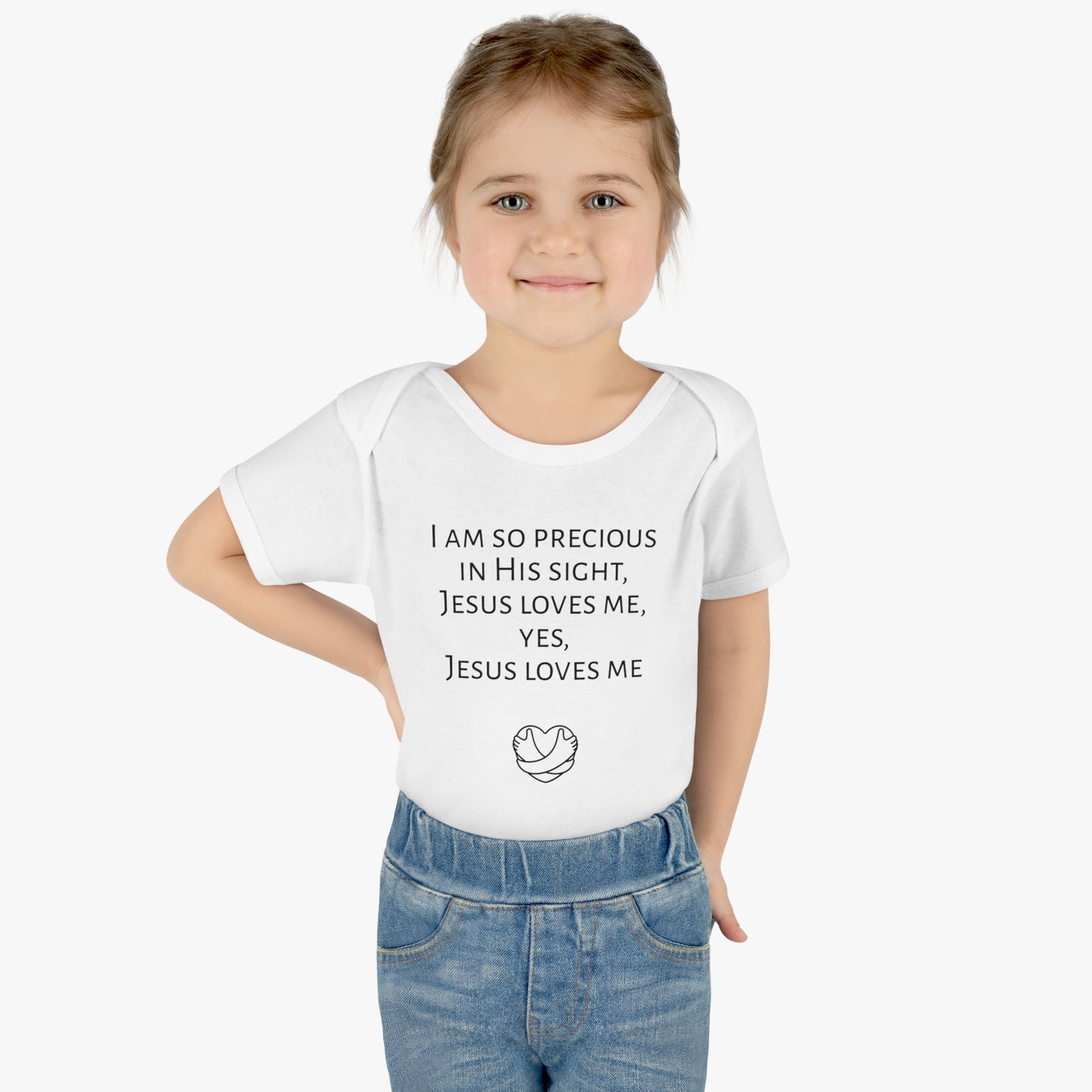 I am so precious in His sight, Infant Baby Rib Bodysuit