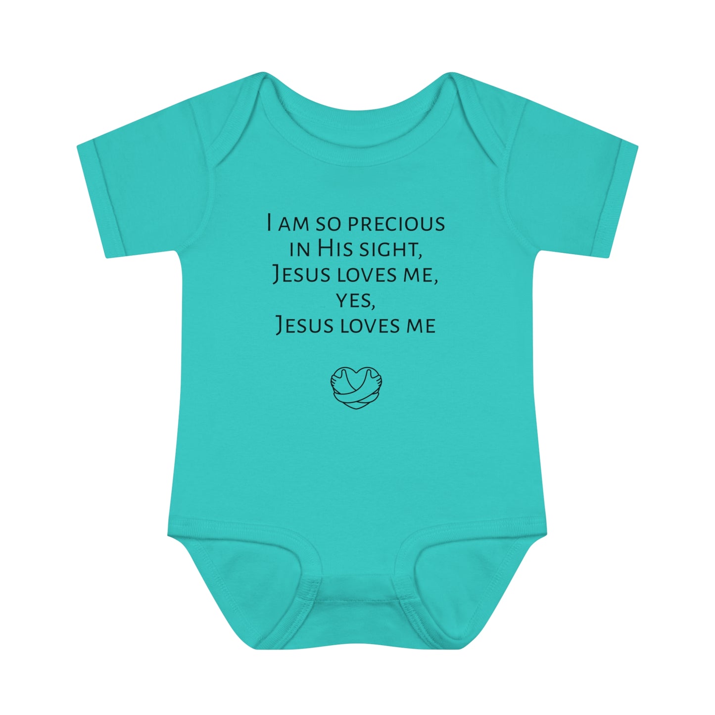 I am so precious in His sight, Infant Baby Rib Bodysuit
