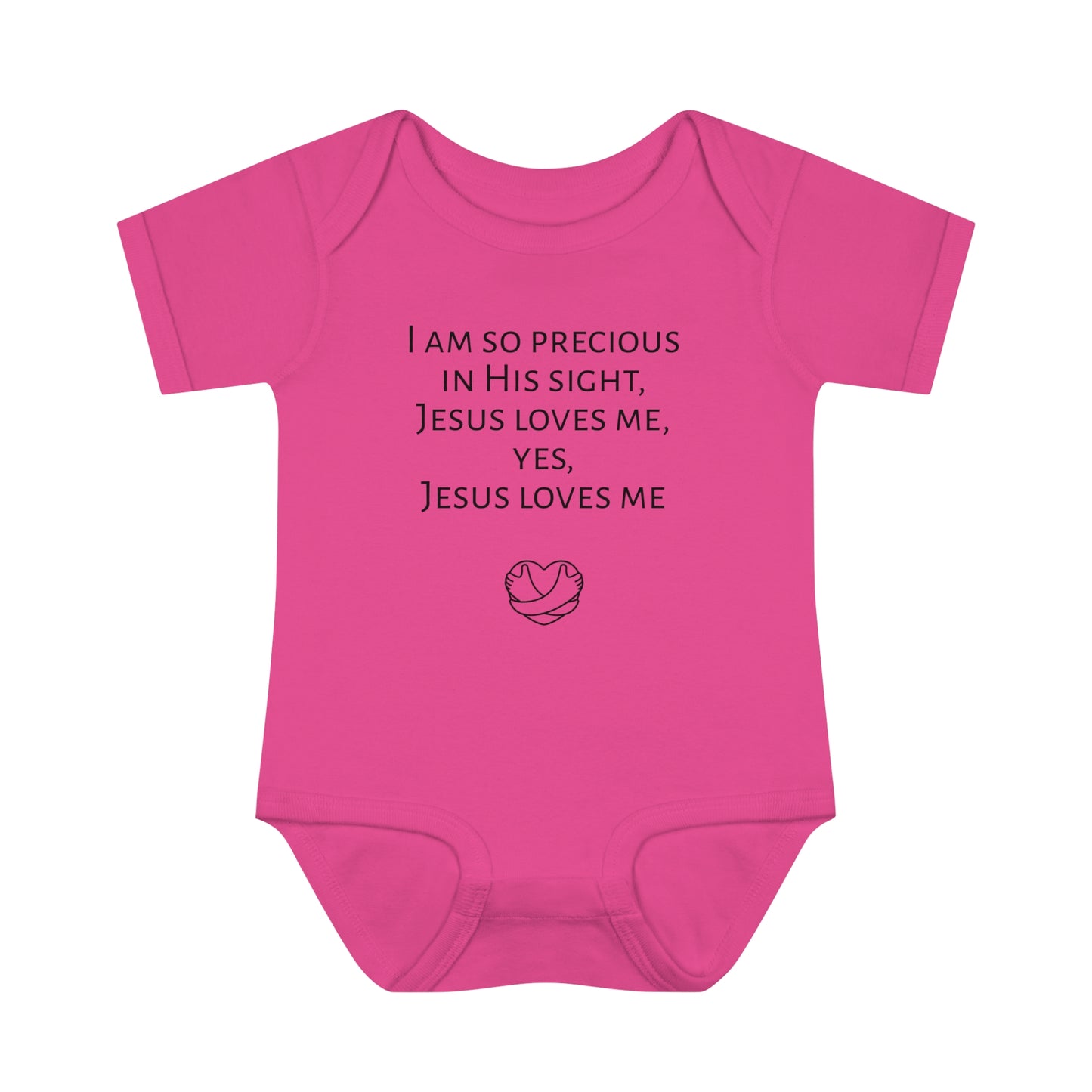 I am so precious in His sight, Infant Baby Rib Bodysuit