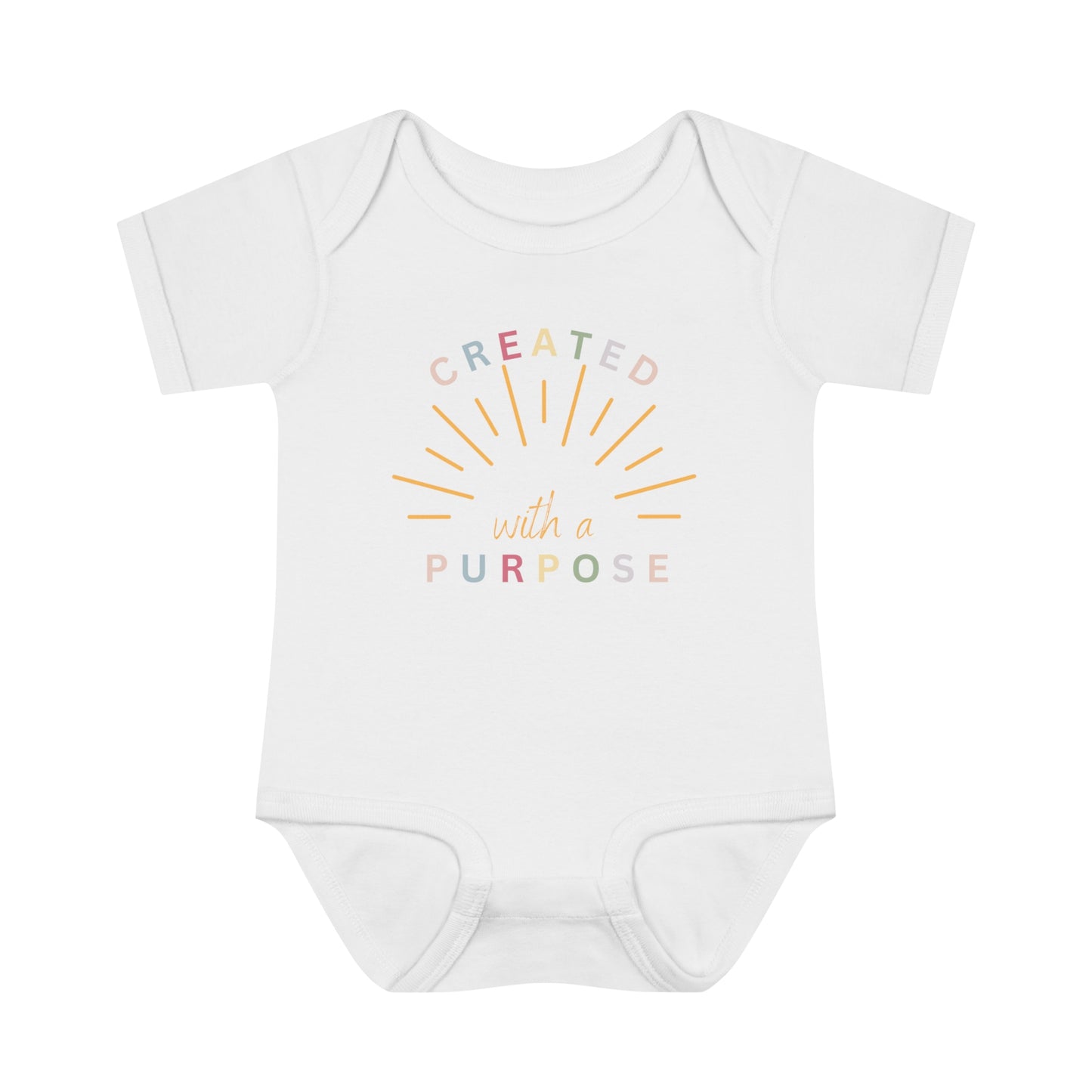 Created With A Purpose, Infant Baby Rib Bodysuit