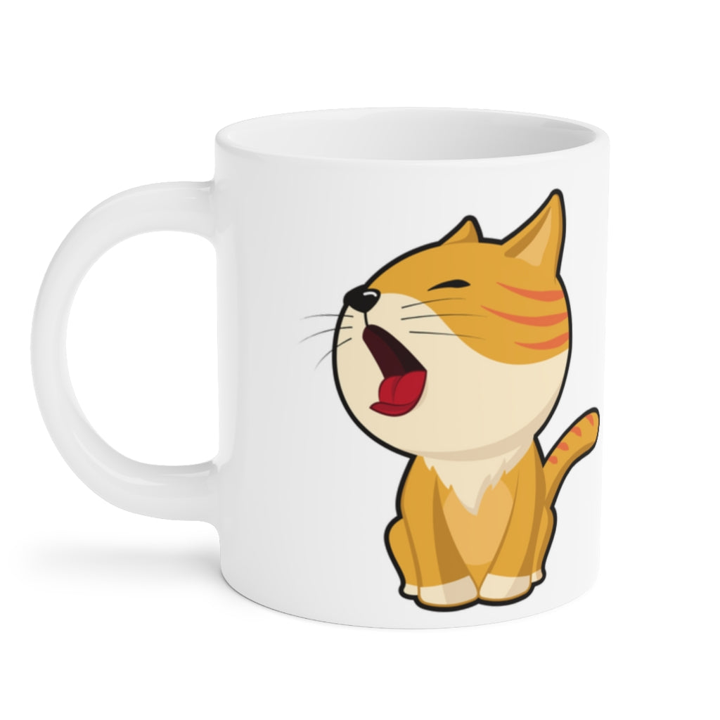 Sleepy Cat Ceramic Mugs