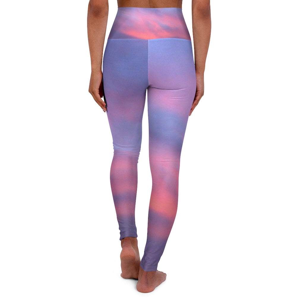 Purple Sunset High Waisted Yoga Leggings