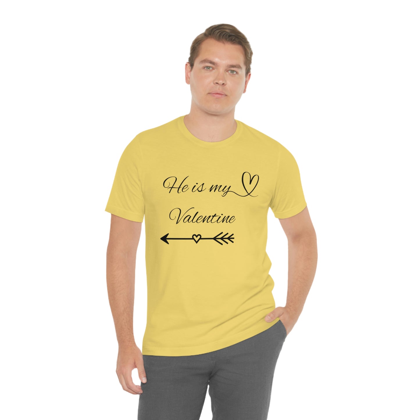 He is My Valentine, dark letter, Shirt