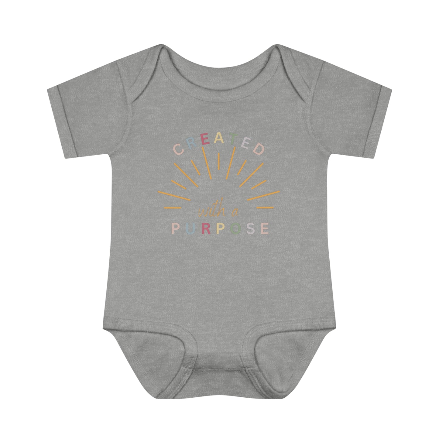 Created With A Purpose, Infant Baby Rib Bodysuit