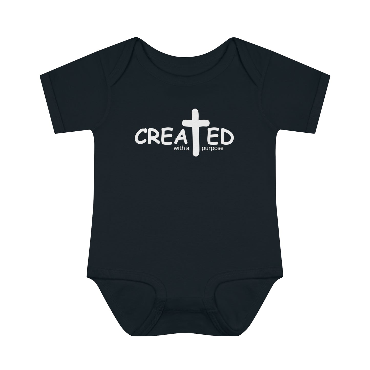 Created With A Purpose, Infant Baby Rib Bodysuit