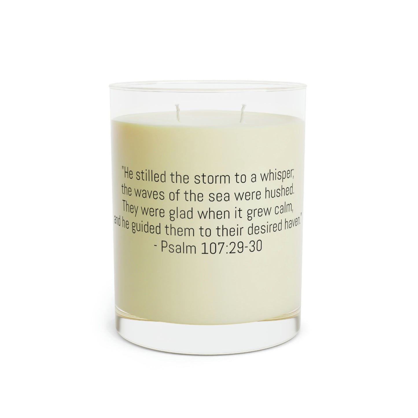 Psalm 107:29-30 Candle, 11oz