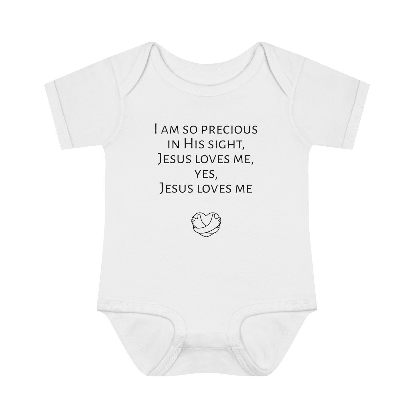 I am so precious in His sight, Infant Baby Rib Bodysuit