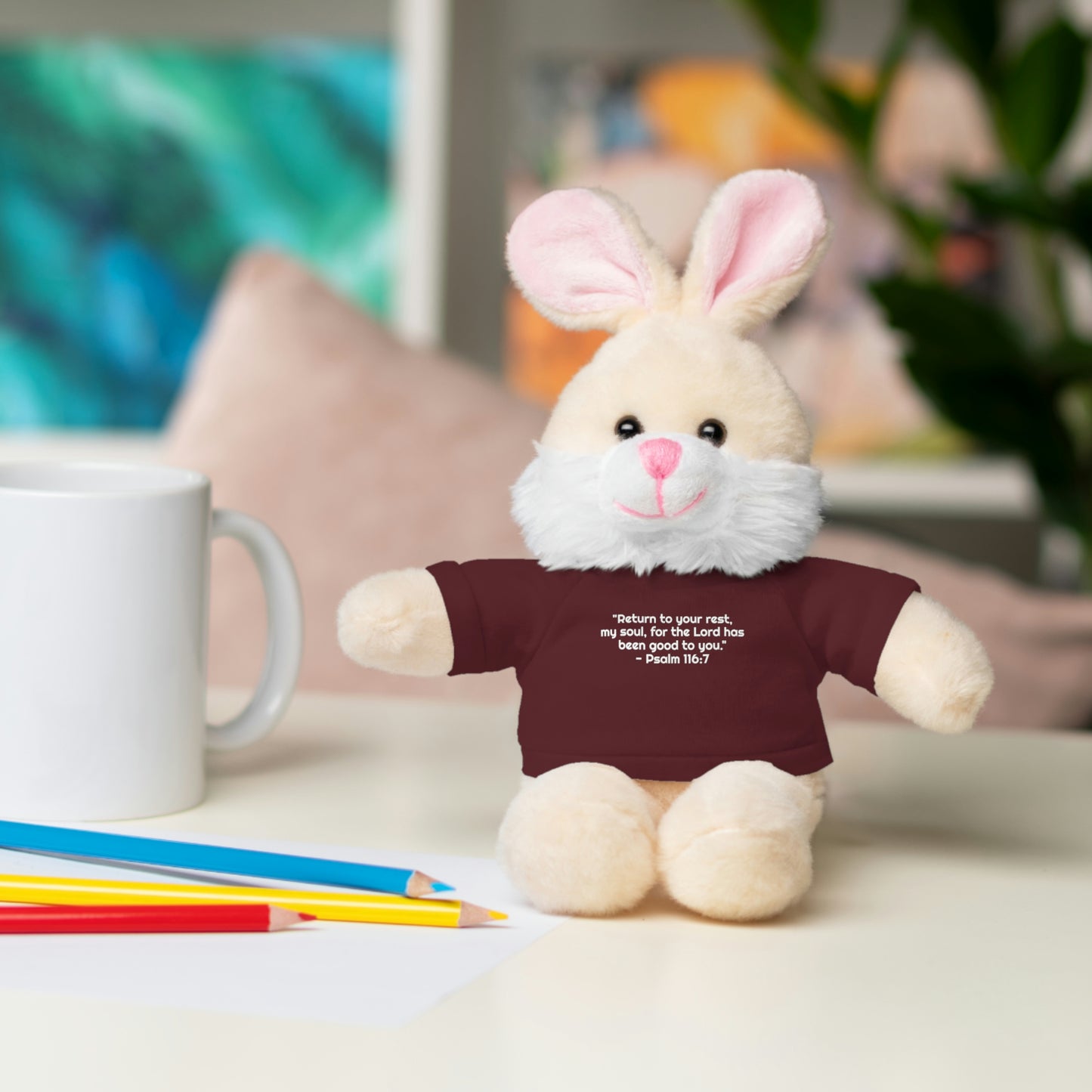 Psalm 116:7, Stuffed Animal with Tee
