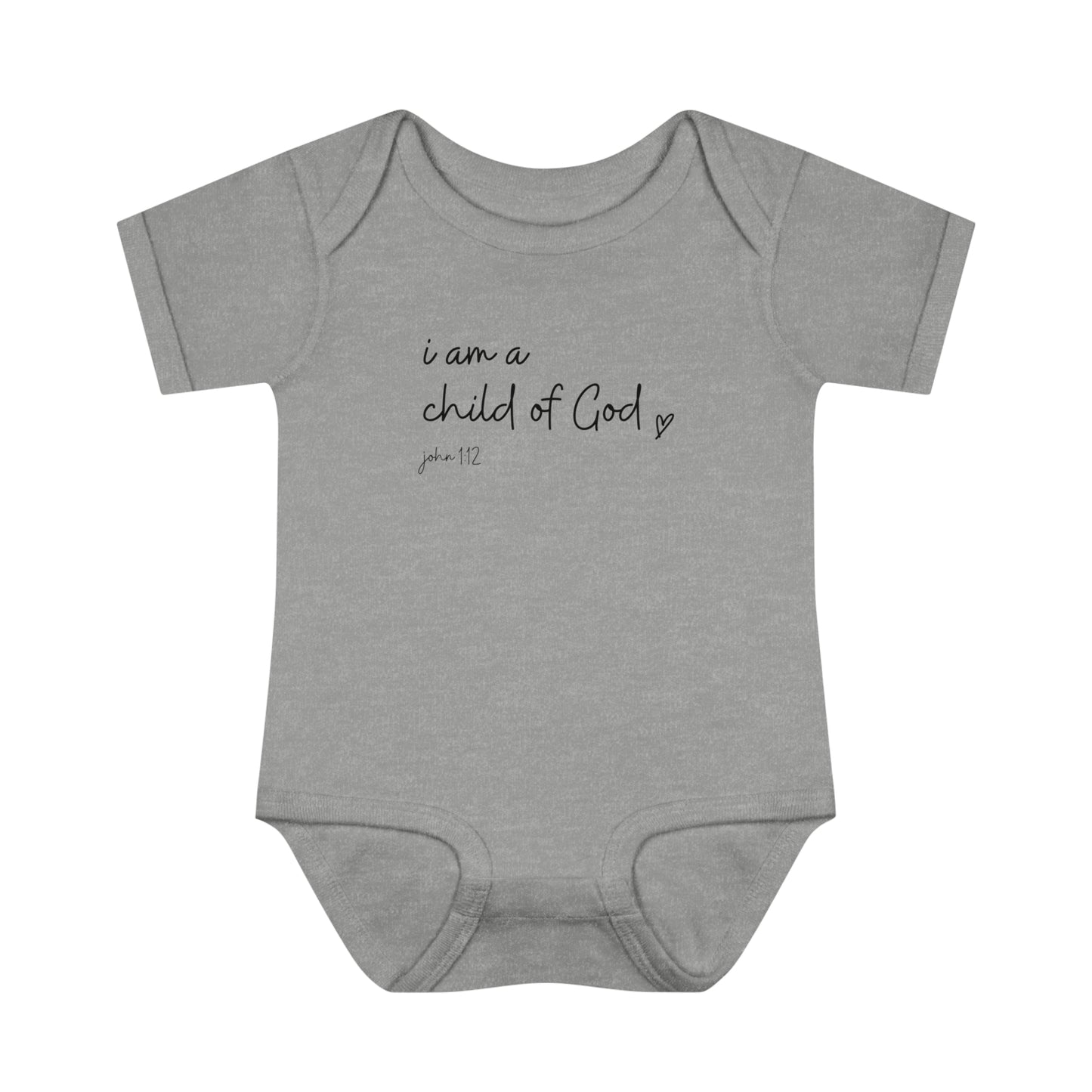 I Am A Child Of God, Infant Baby Rib Bodysuit