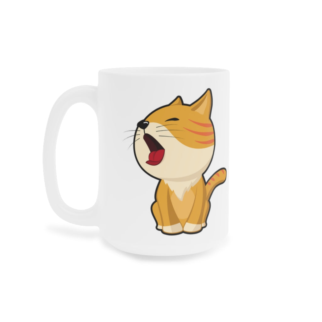 Sleepy Cat Ceramic Mugs