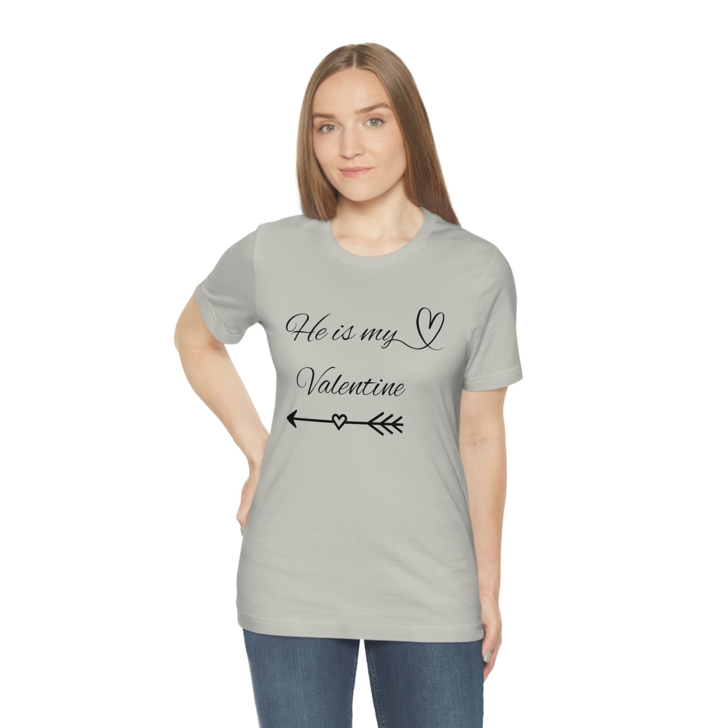 He is My Valentine, dark letter, Shirt