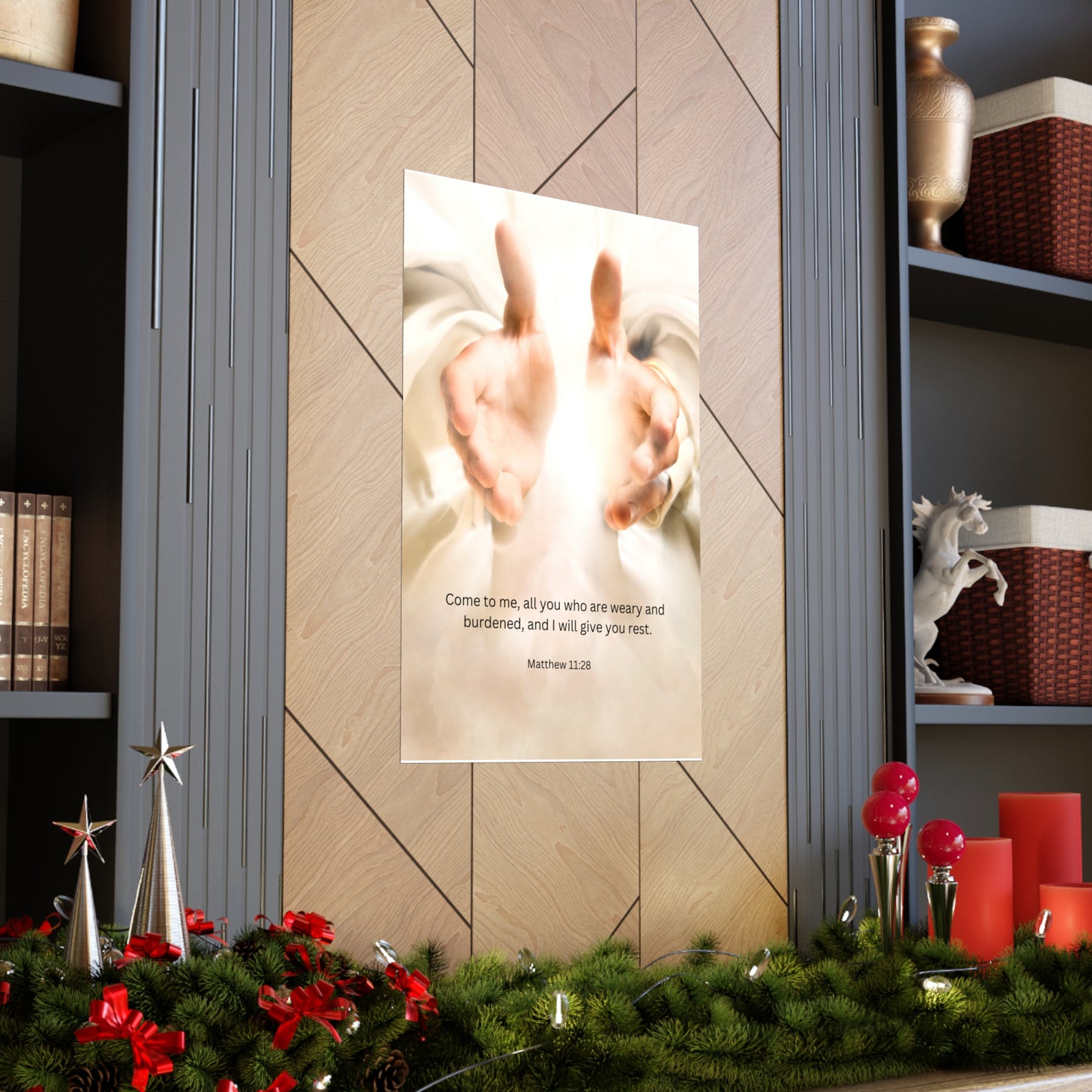 Matthew 11:28 Matte Poster
