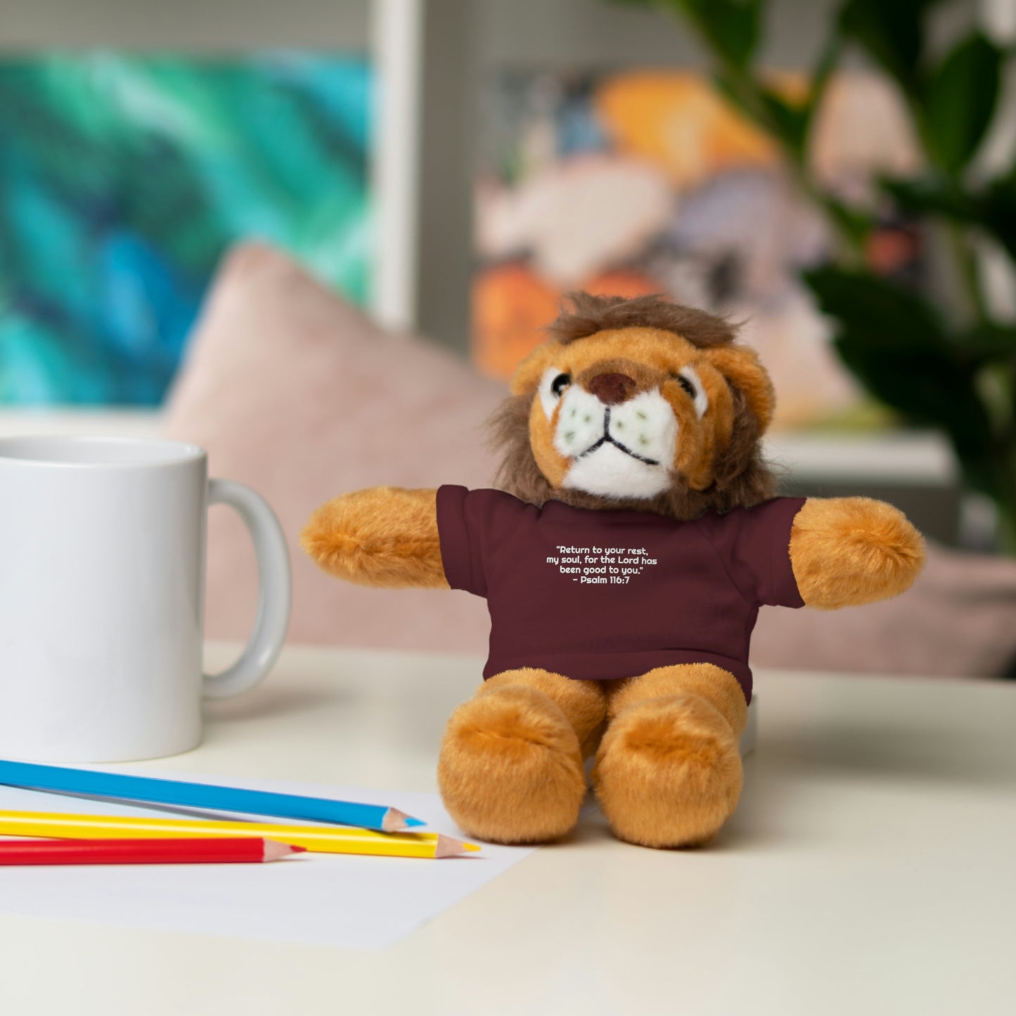 Psalm 116:7, Stuffed Animal with Tee