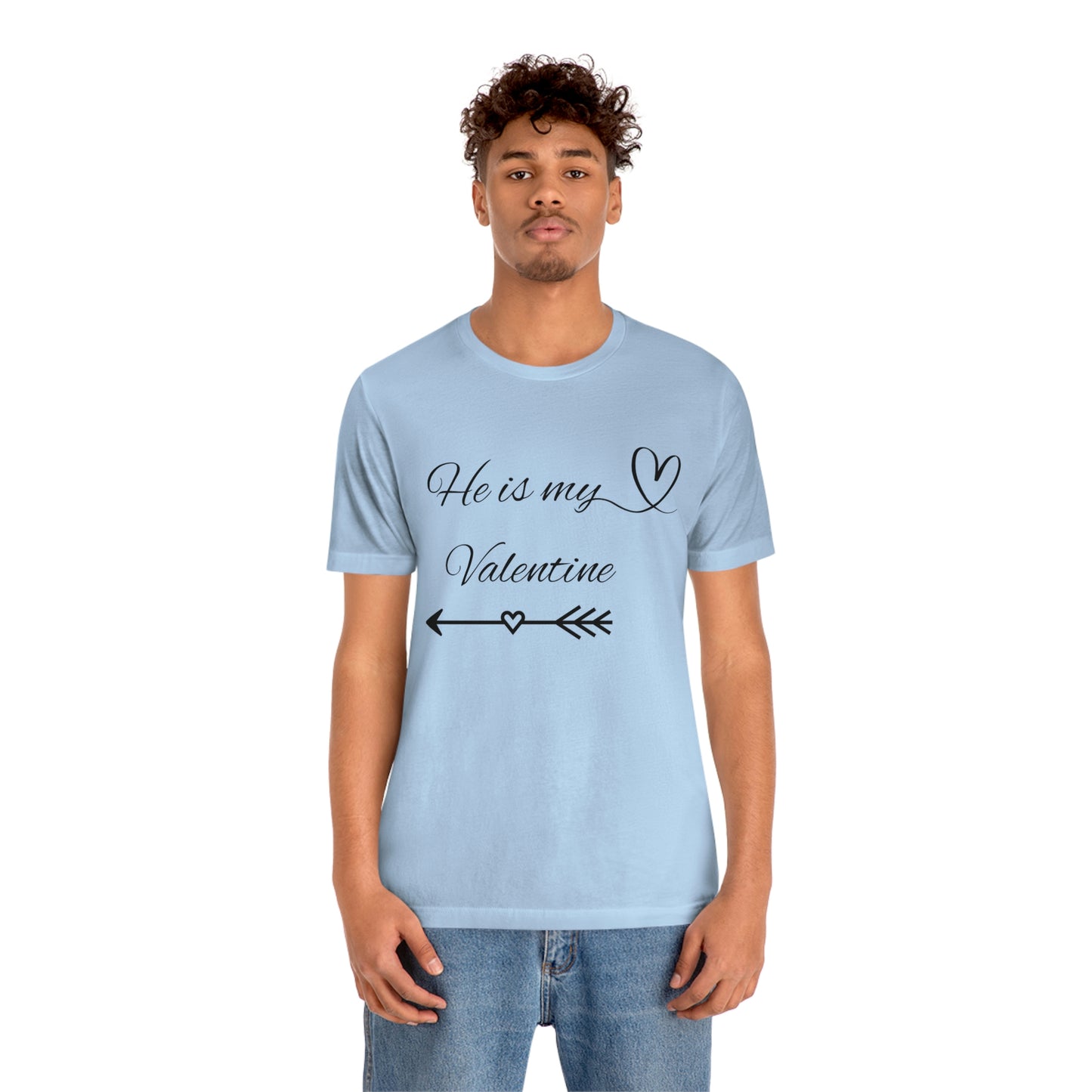 He is My Valentine, dark letter, Shirt