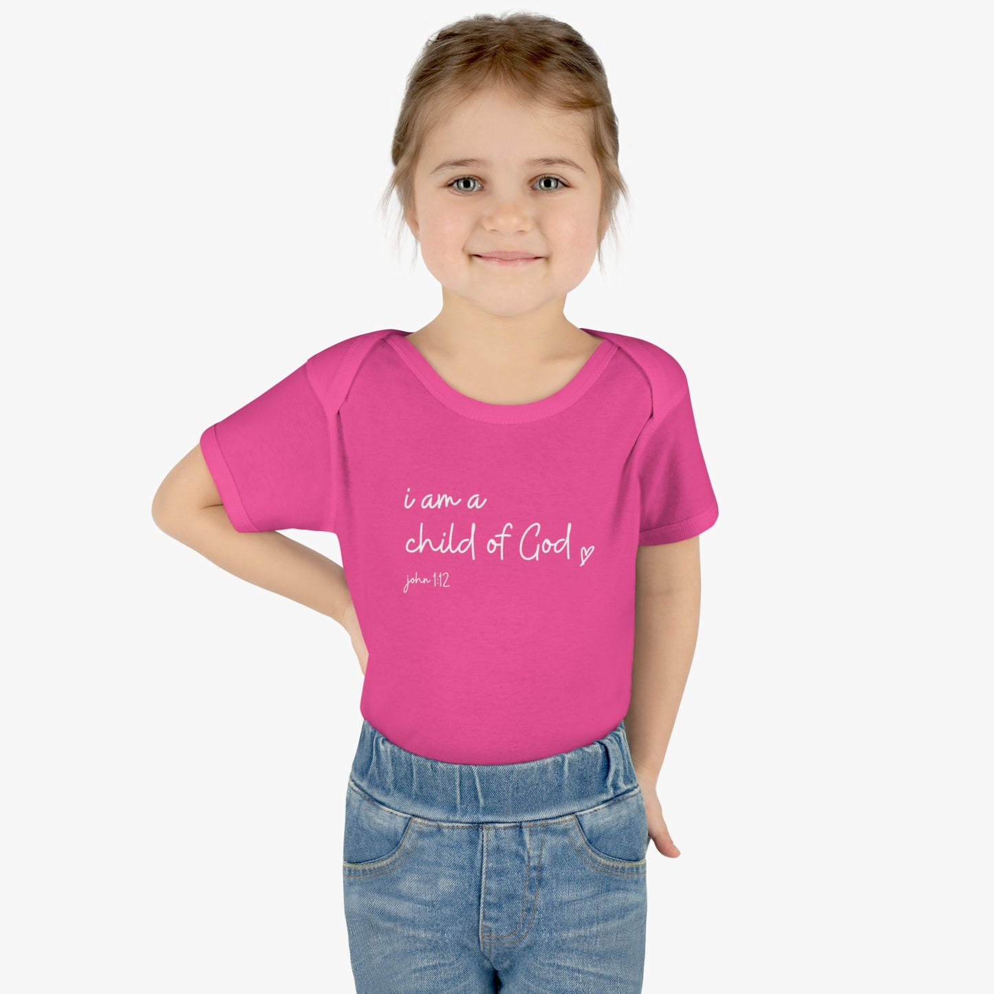 I Am A Child Of God, Infant Baby Rib Bodysuit