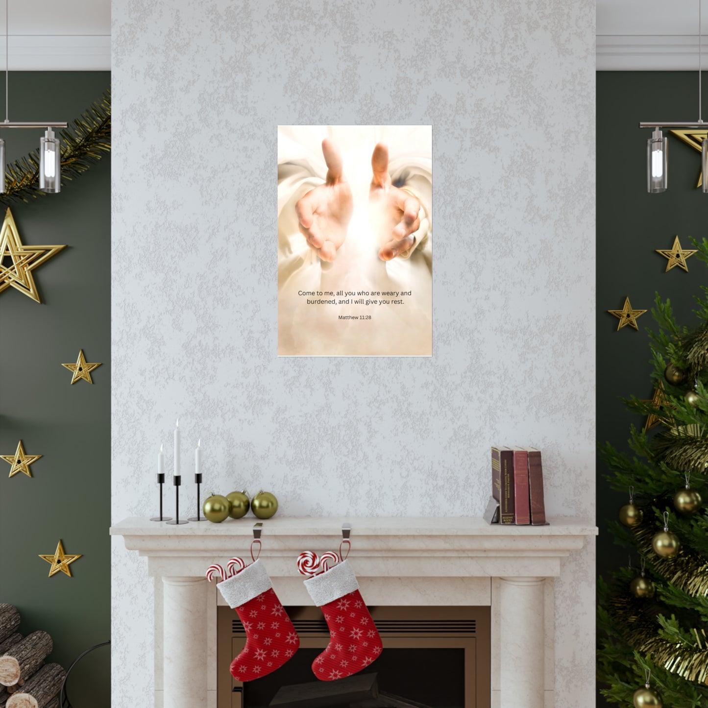 Matthew 11:28 Matte Poster