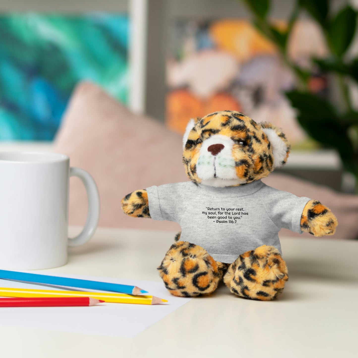 Psalm 116:7, Stuffed Animal with Tee