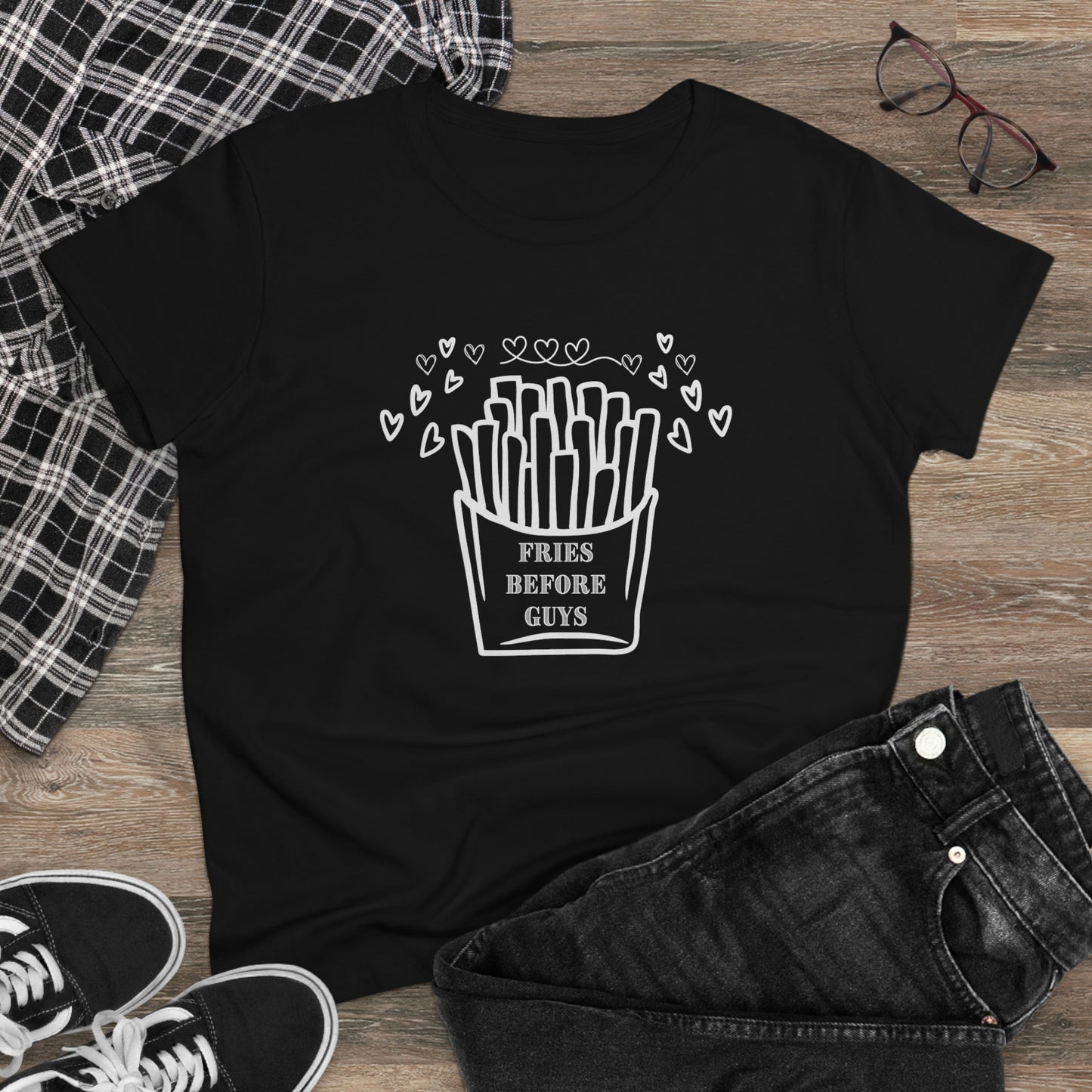 Fries Before Guys Shirt, Funny Valentine's Day Shirt