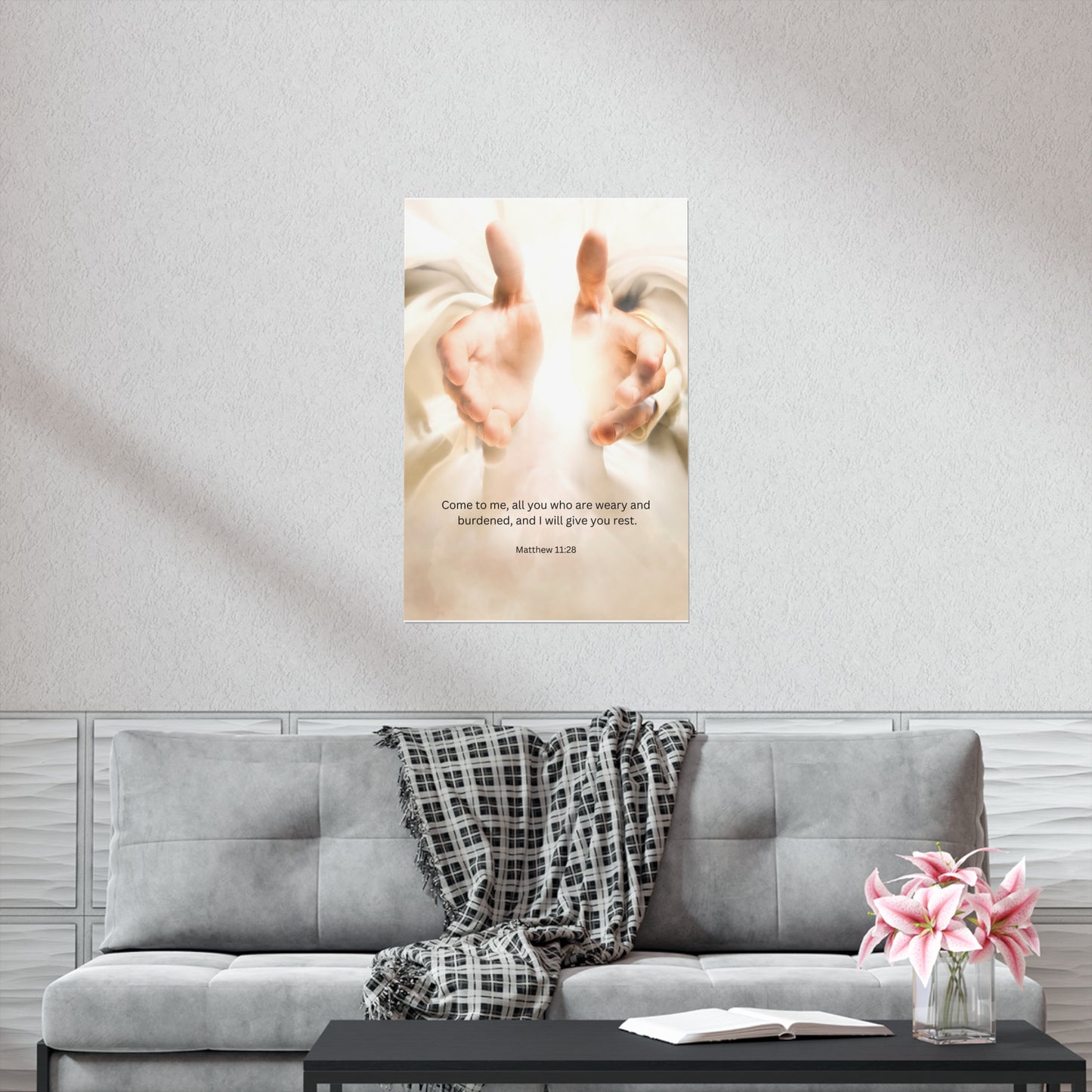 Matthew 11:28 Matte Poster