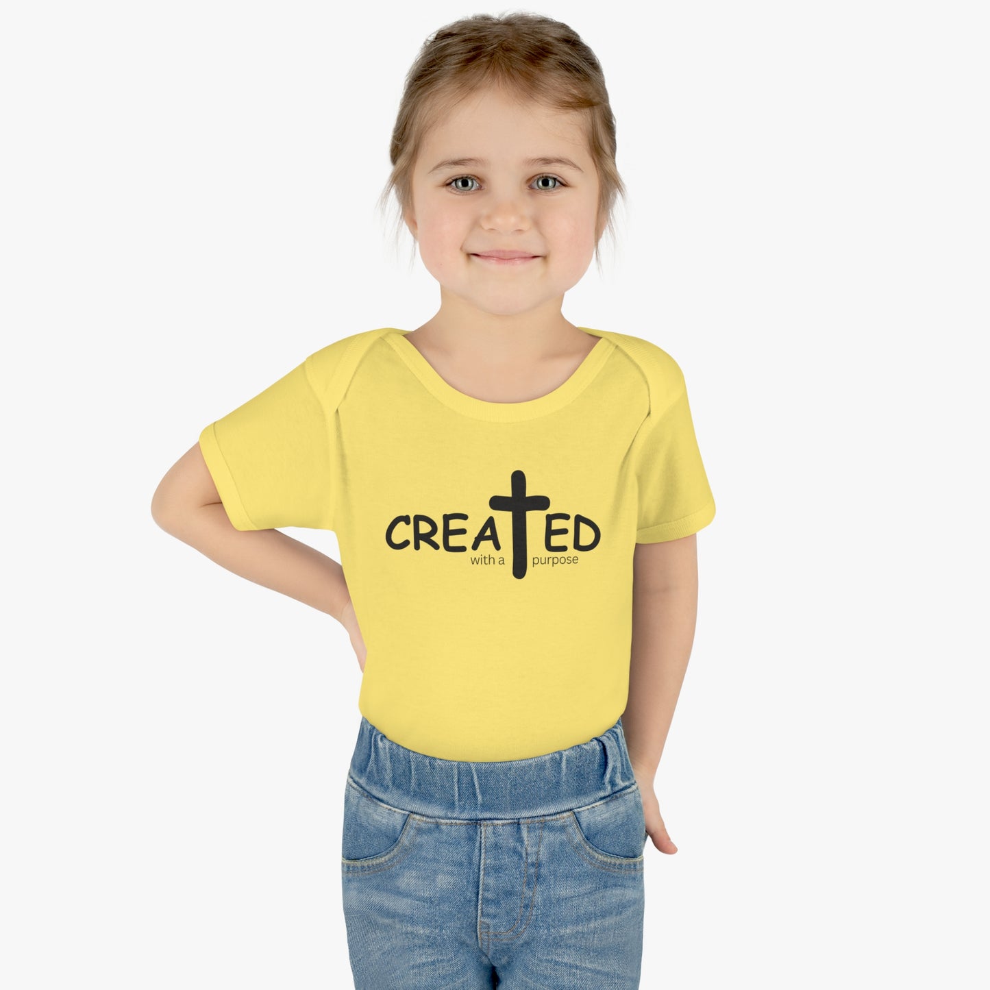 Created With A Purpose, Infant Baby Rib Bodysuit
