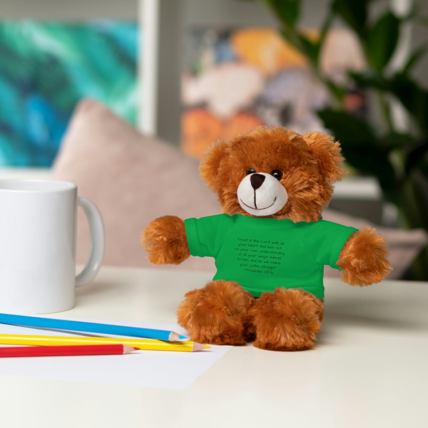 Proverbs 3:5-6, Stuffed Animal with Tee