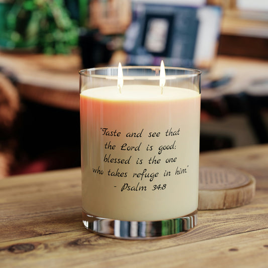Psalm 34:8 Candle, 11oz