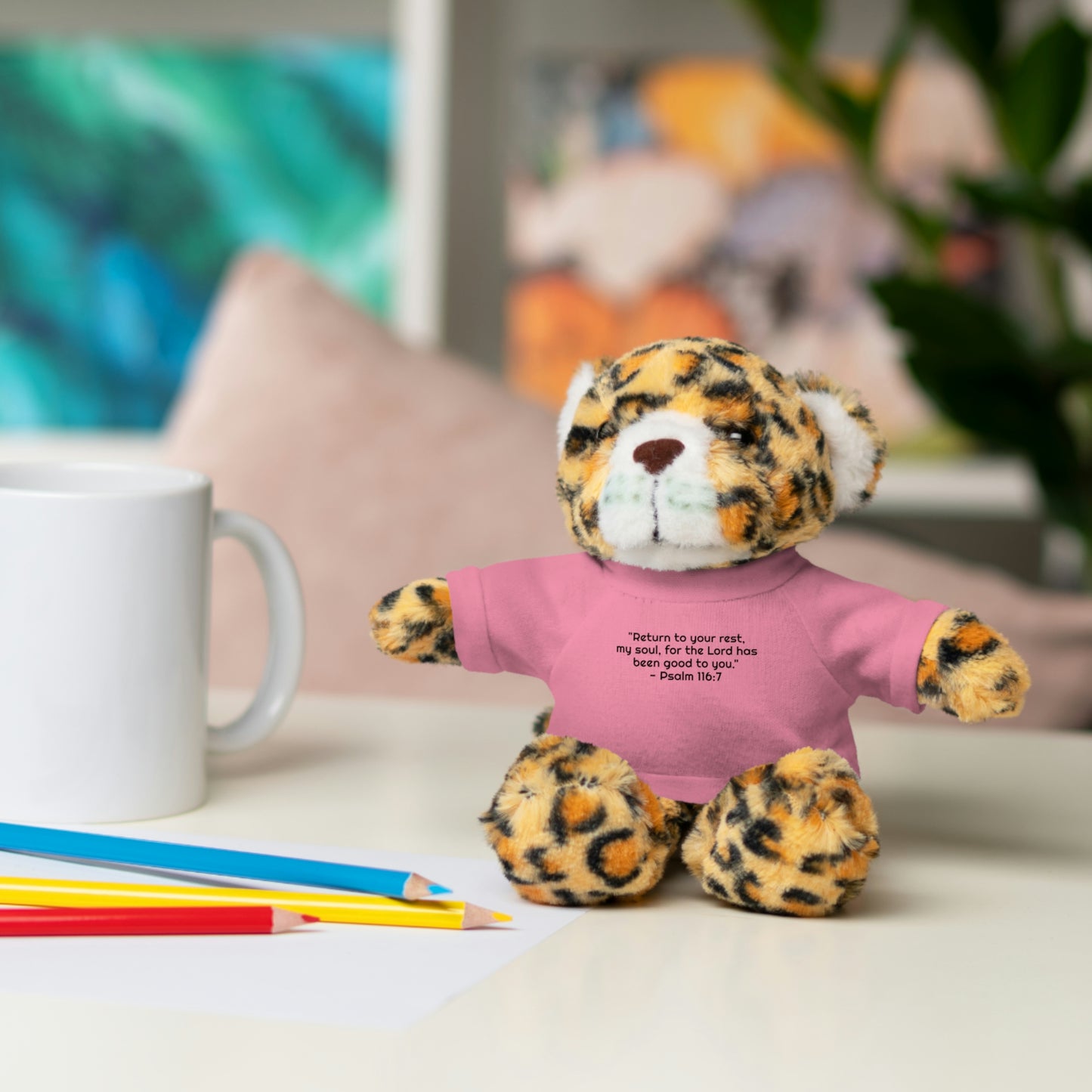 Psalm 116:7, Stuffed Animal with Tee