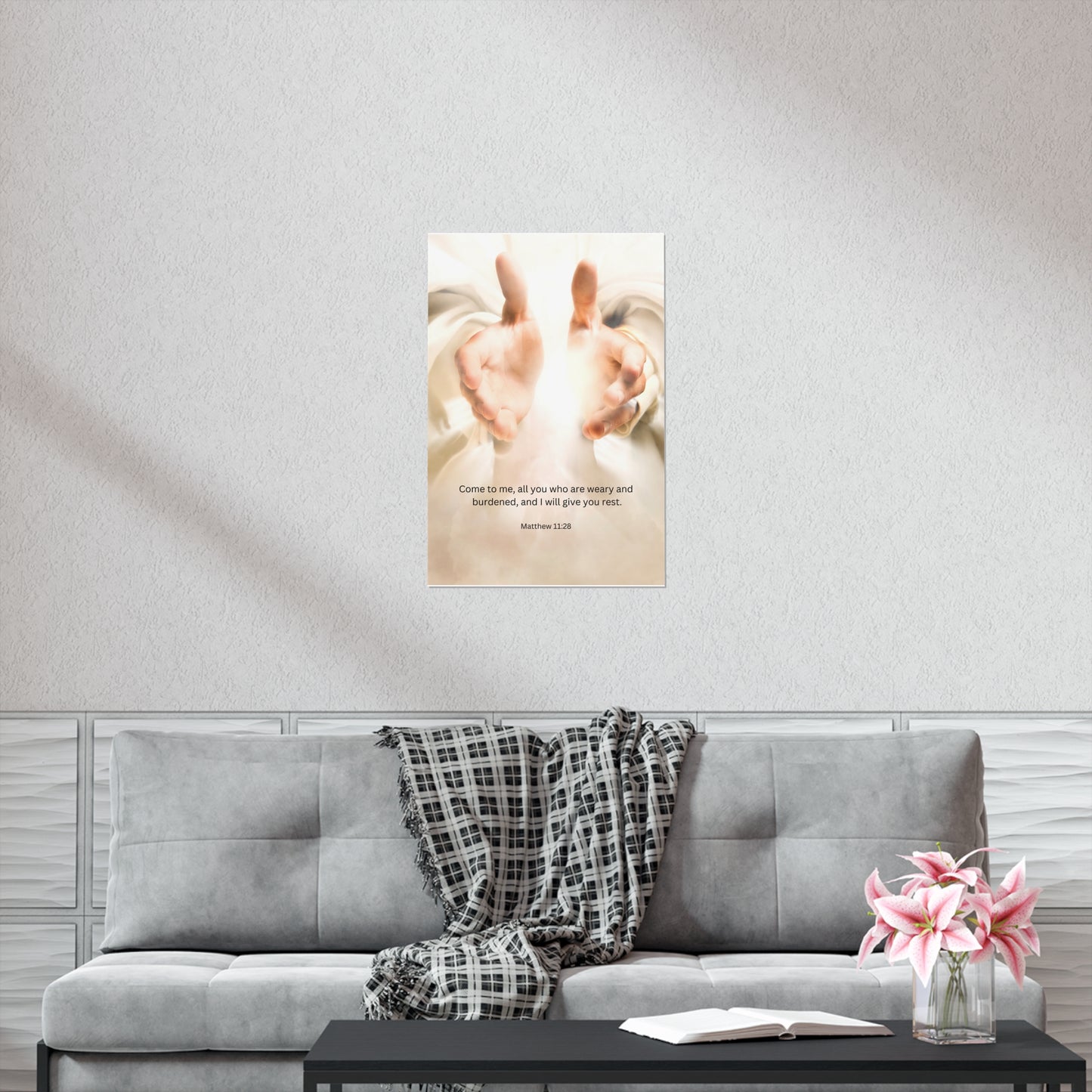 Matthew 11:28 Matte Poster