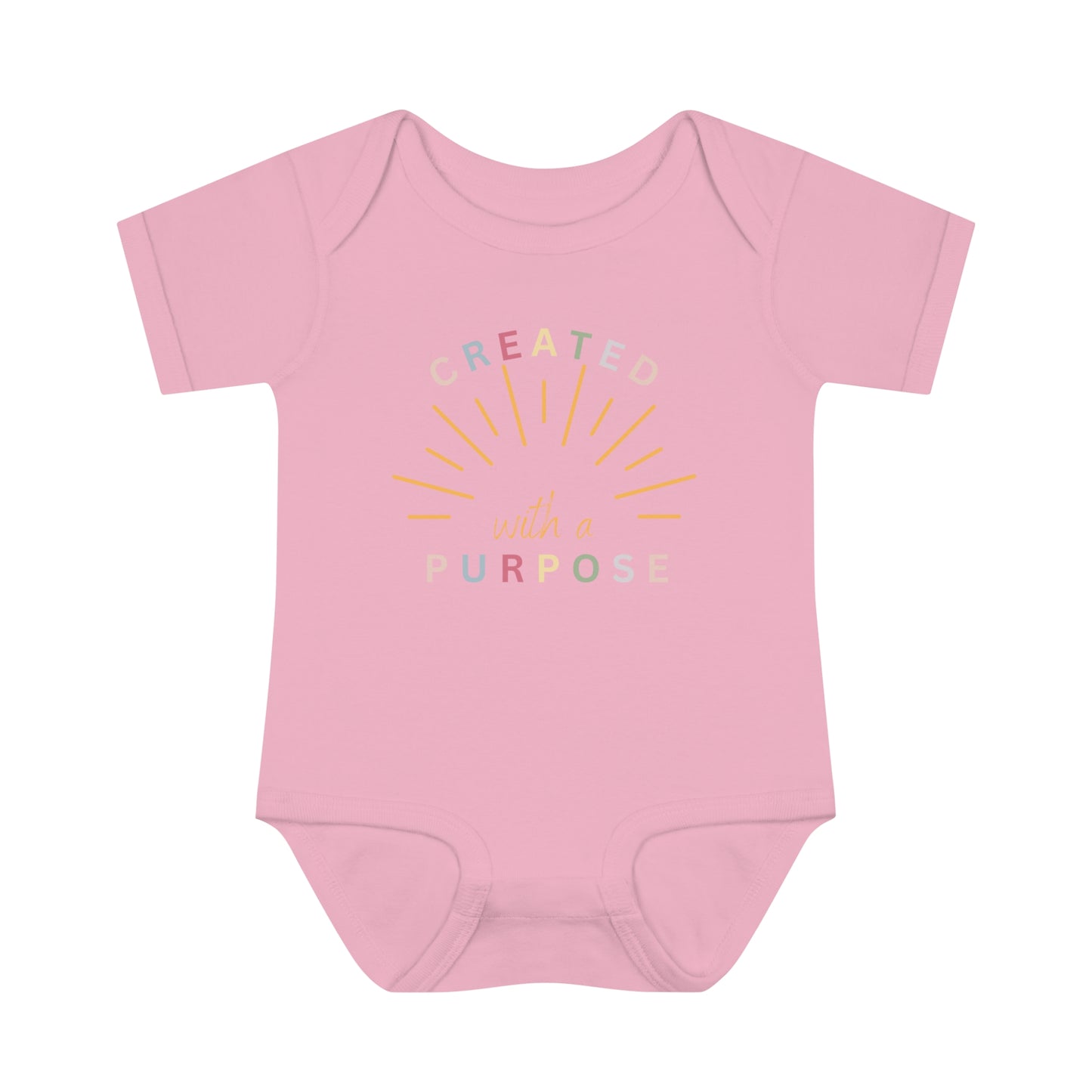 Created With A Purpose, Infant Baby Rib Bodysuit