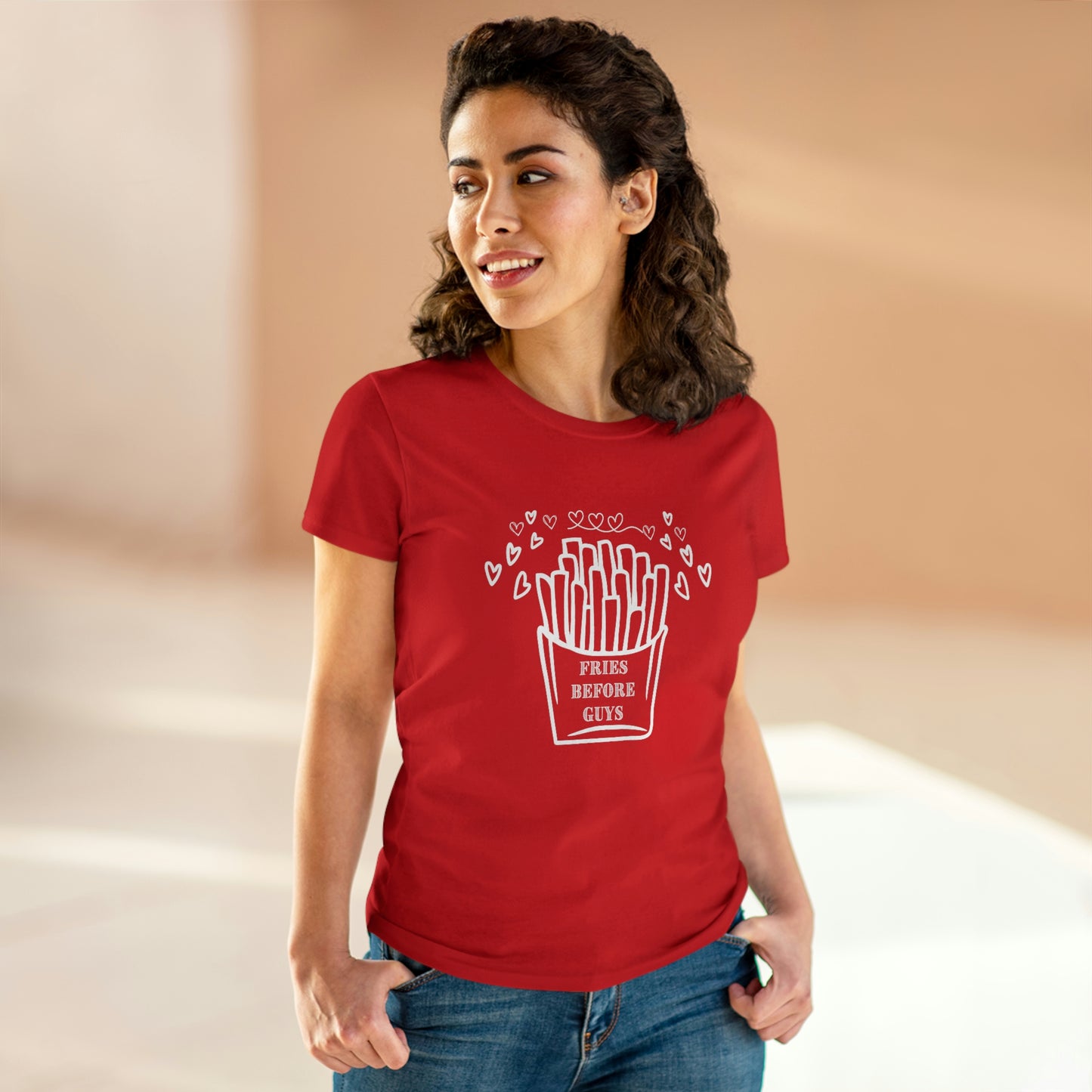 Fries Before Guys Shirt, Funny Valentine's Day Shirt