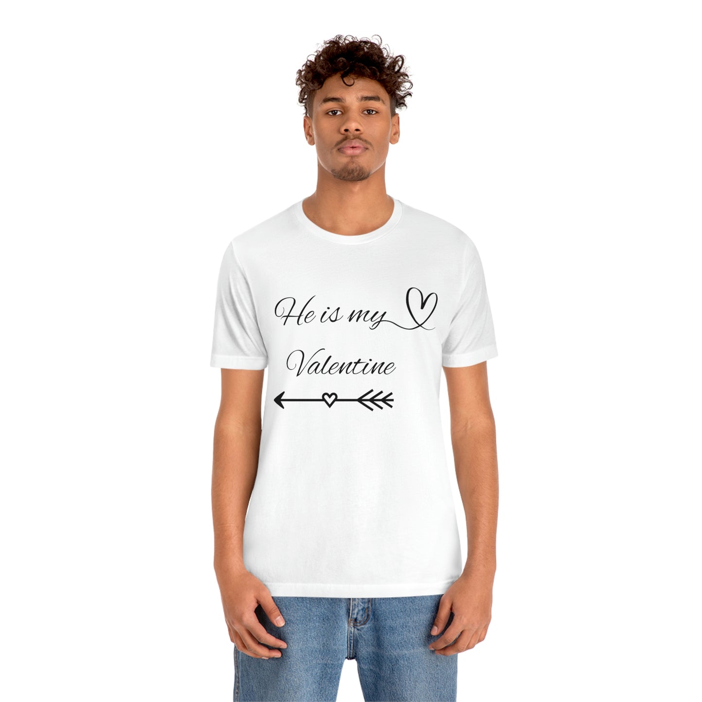 He is My Valentine, dark letter, Shirt