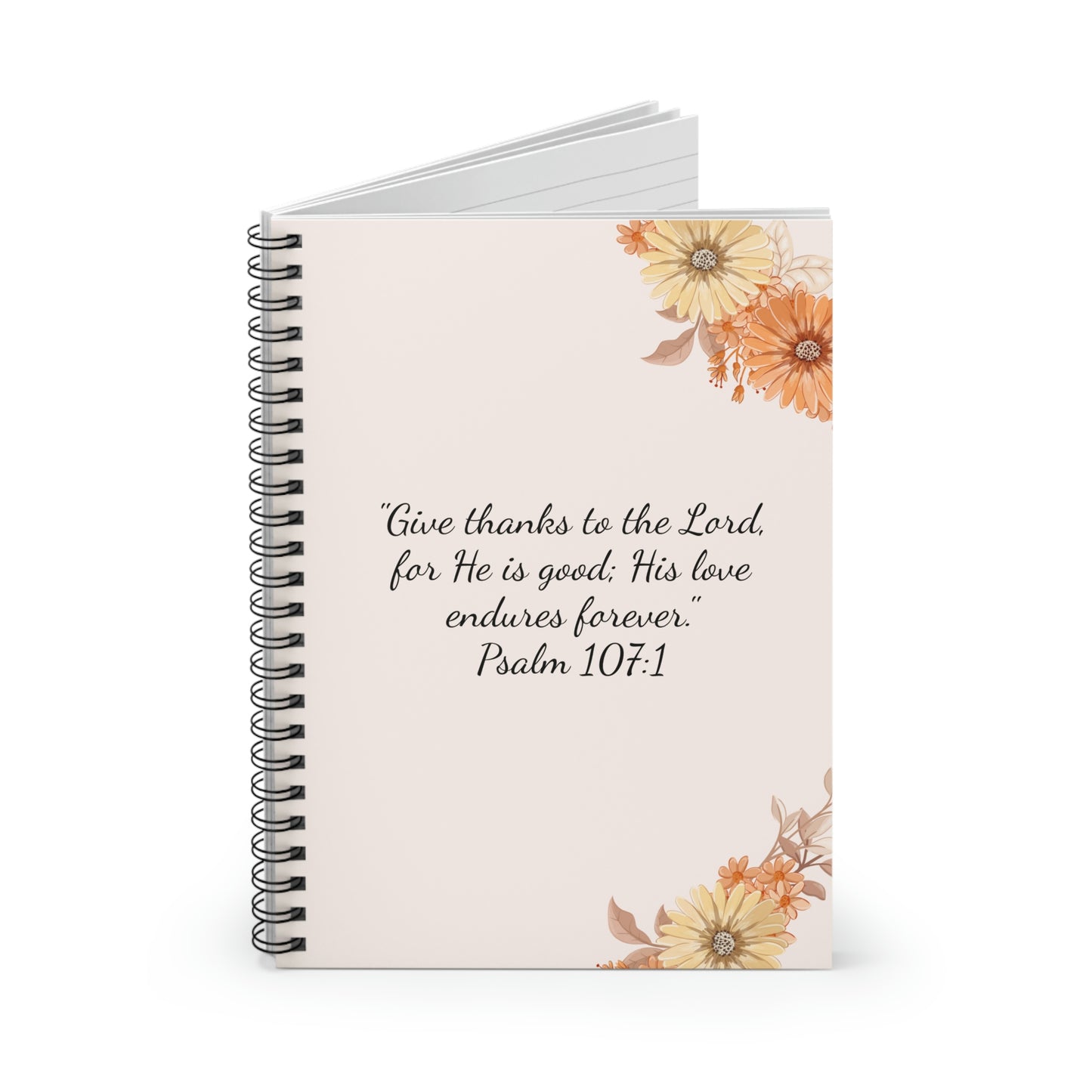 Psalm 107 Gratitude Journal - Ruled Line