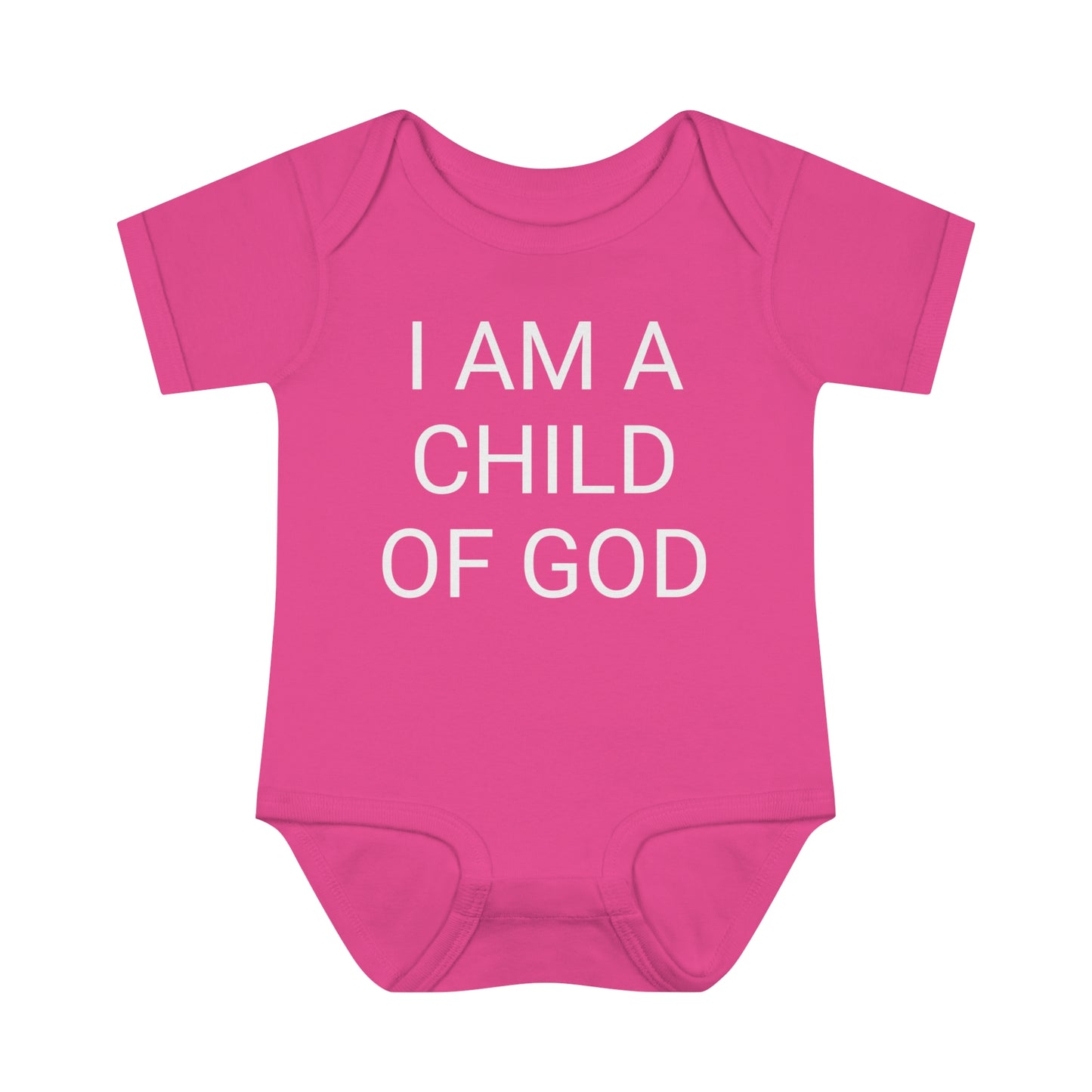I Am A Child Of God, Infant Baby Rib Bodysuit