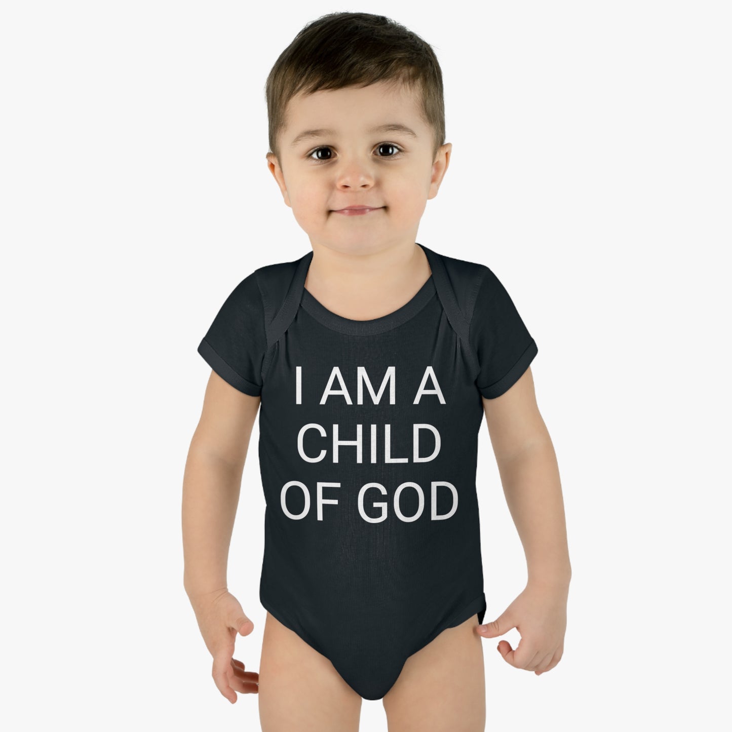 I Am A Child Of God, Infant Baby Rib Bodysuit