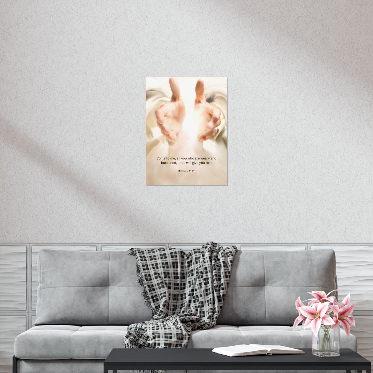 Matthew 11:28 Matte Poster