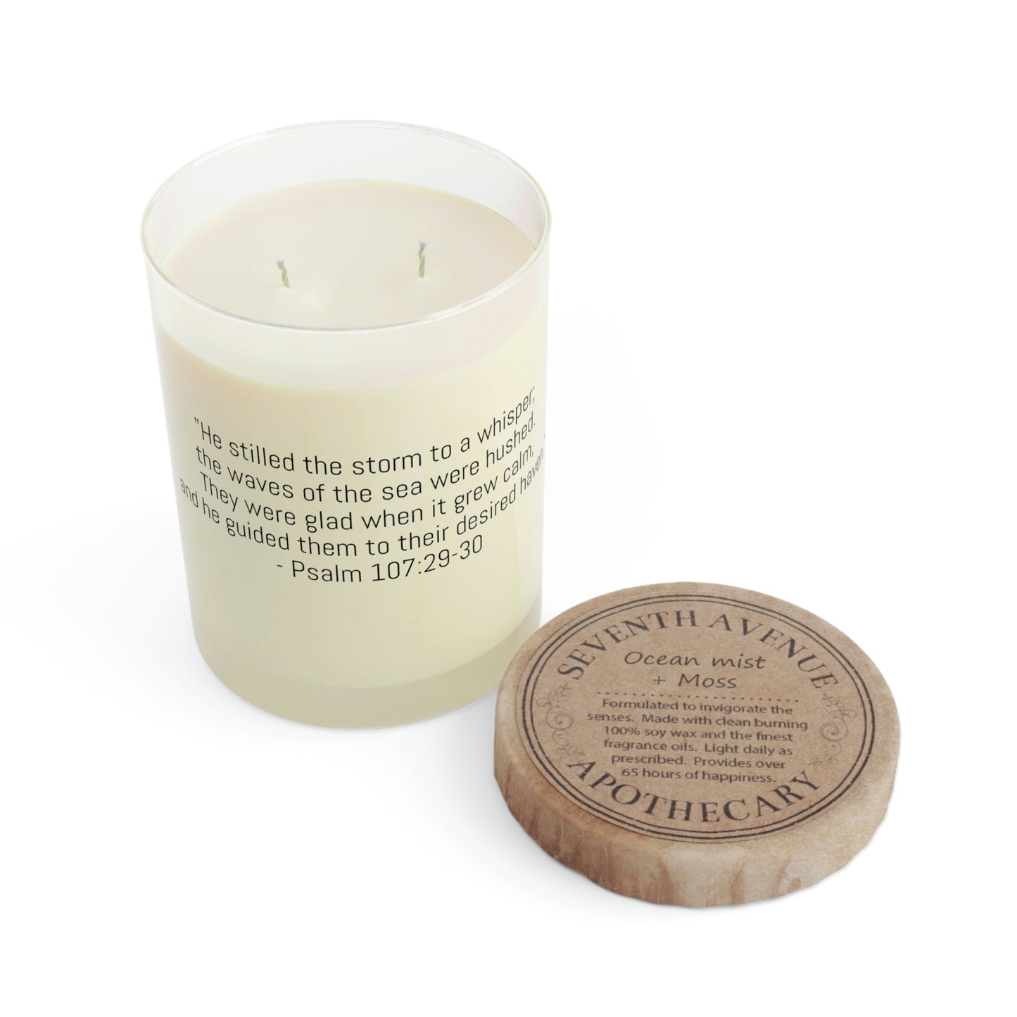 Psalm 107:29-30 Candle, 11oz