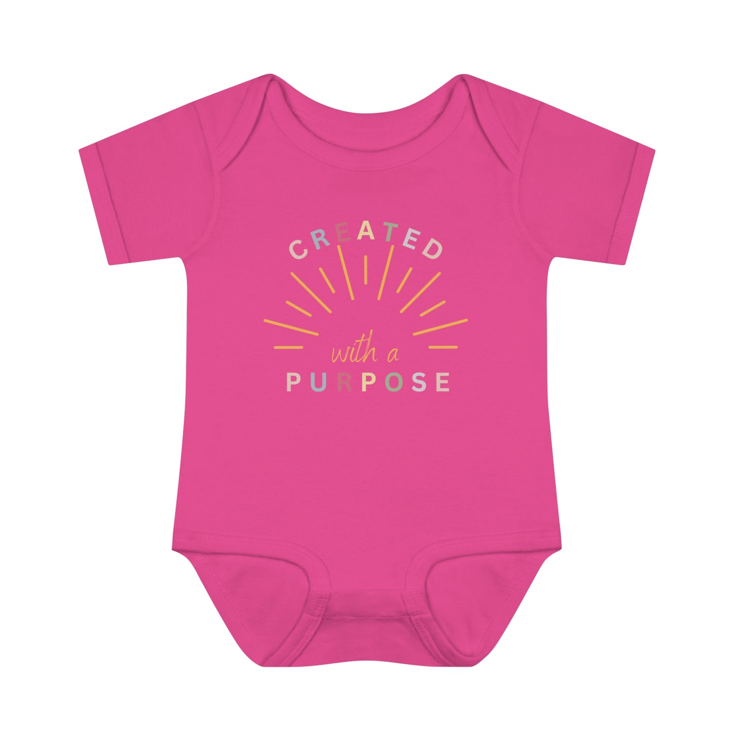Created With A Purpose, Infant Baby Rib Bodysuit