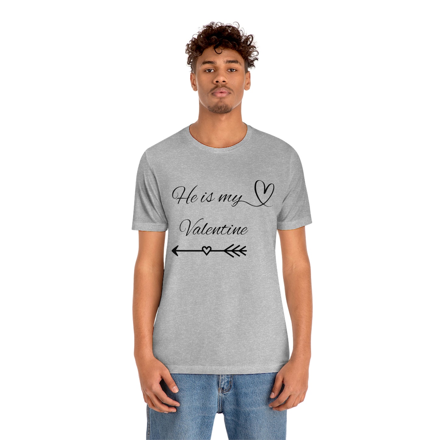 He is My Valentine, dark letter, Shirt