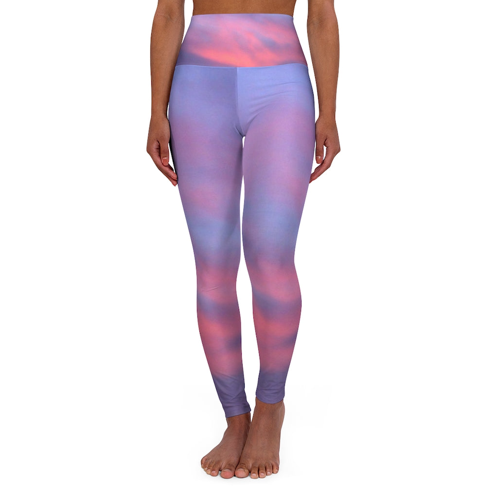 Purple Sunset High Waisted Yoga Leggings