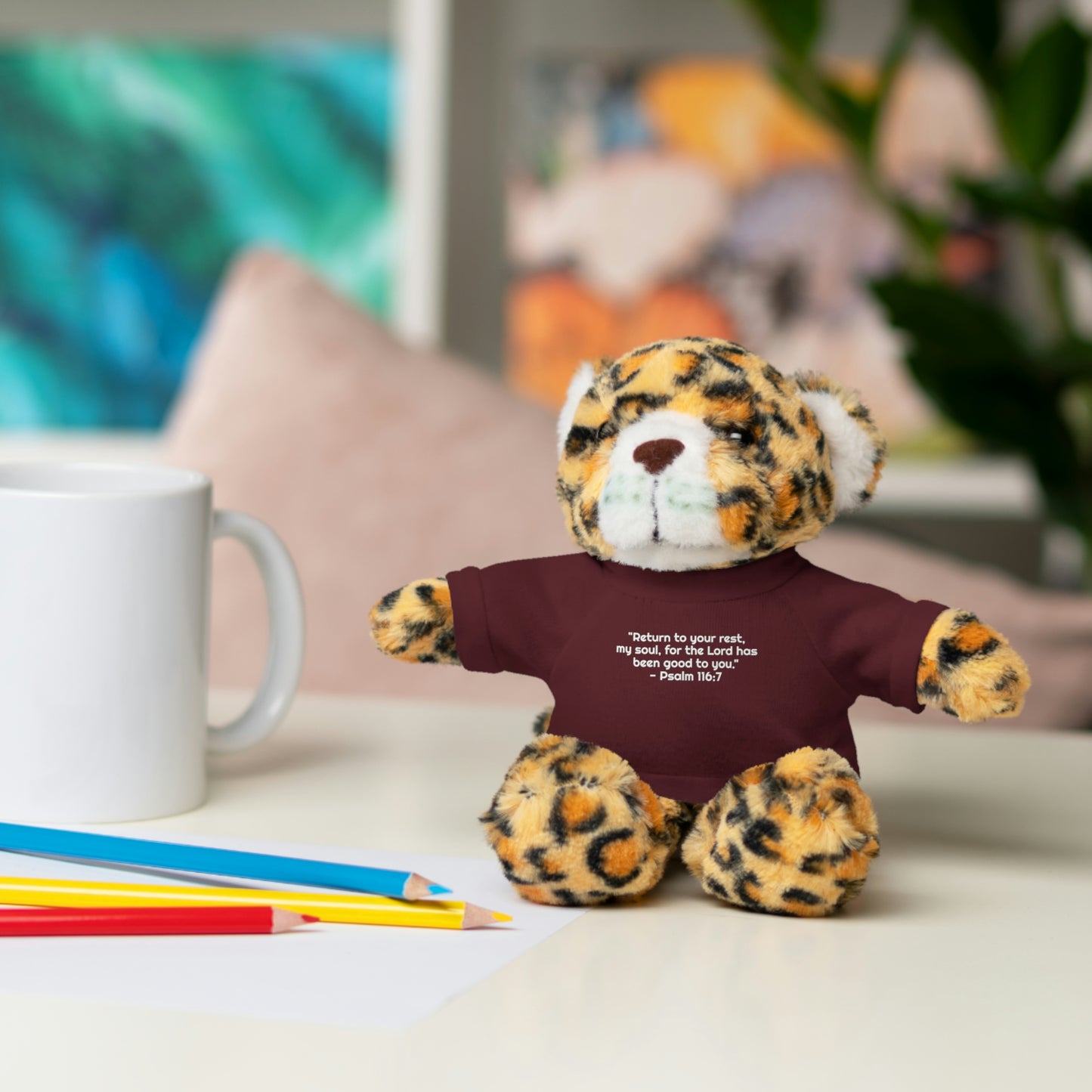 Psalm 116:7, Stuffed Animal with Tee