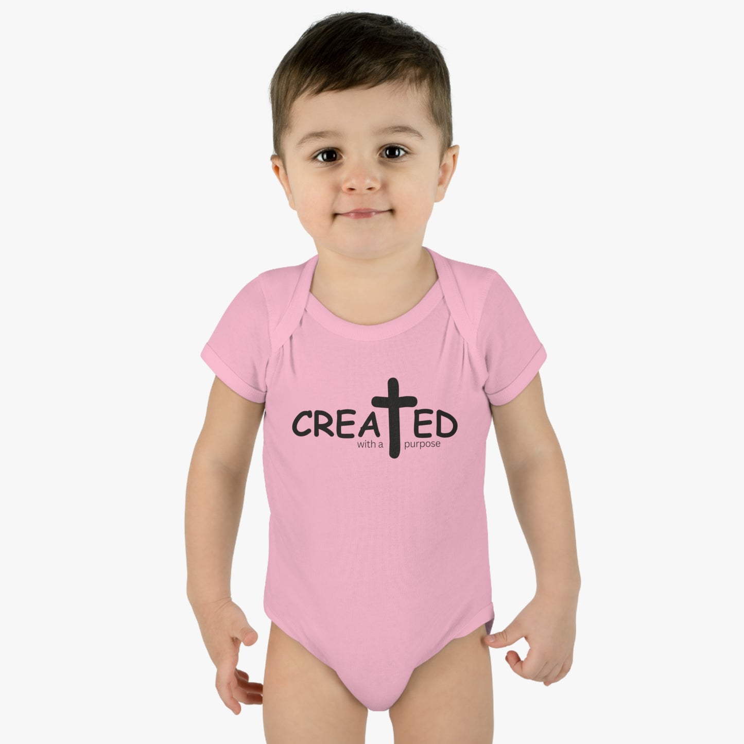 Created With A Purpose, Infant Baby Rib Bodysuit