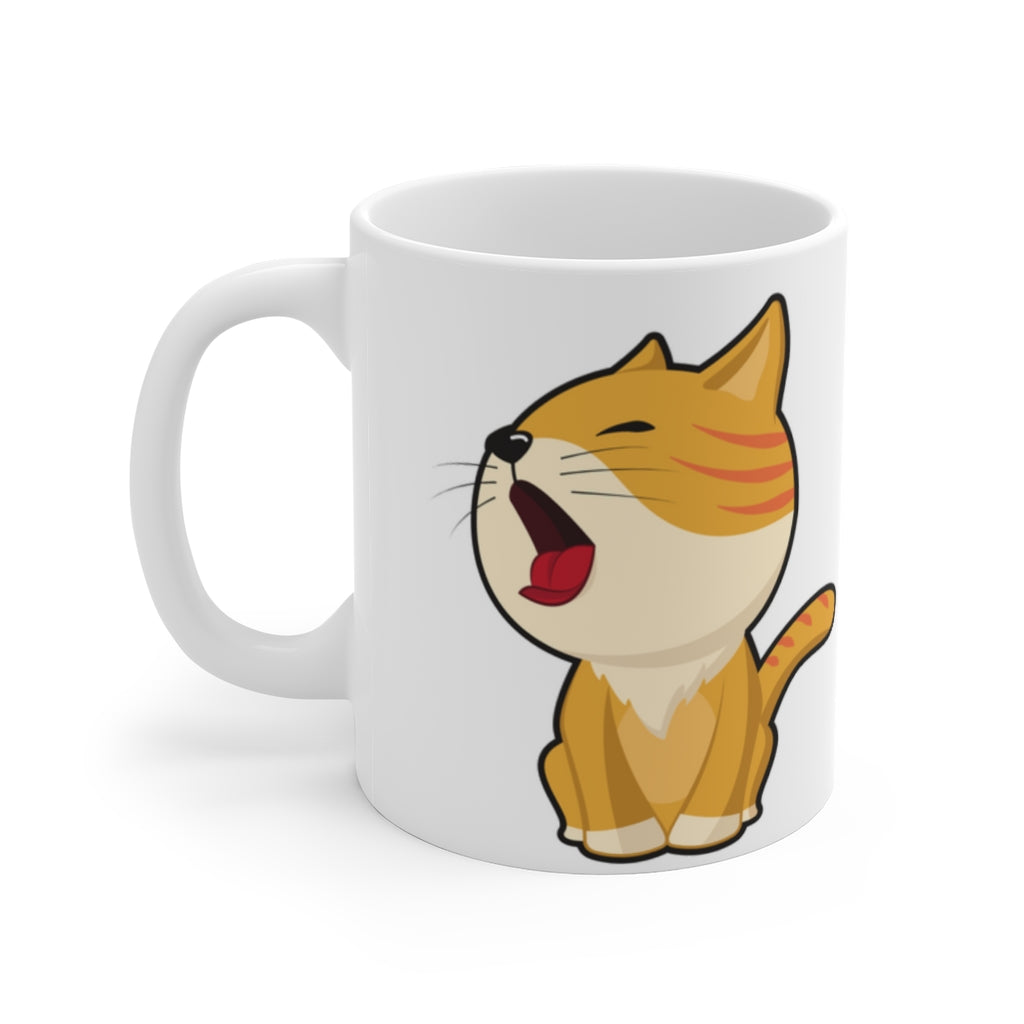 Sleepy Cat Ceramic Mugs